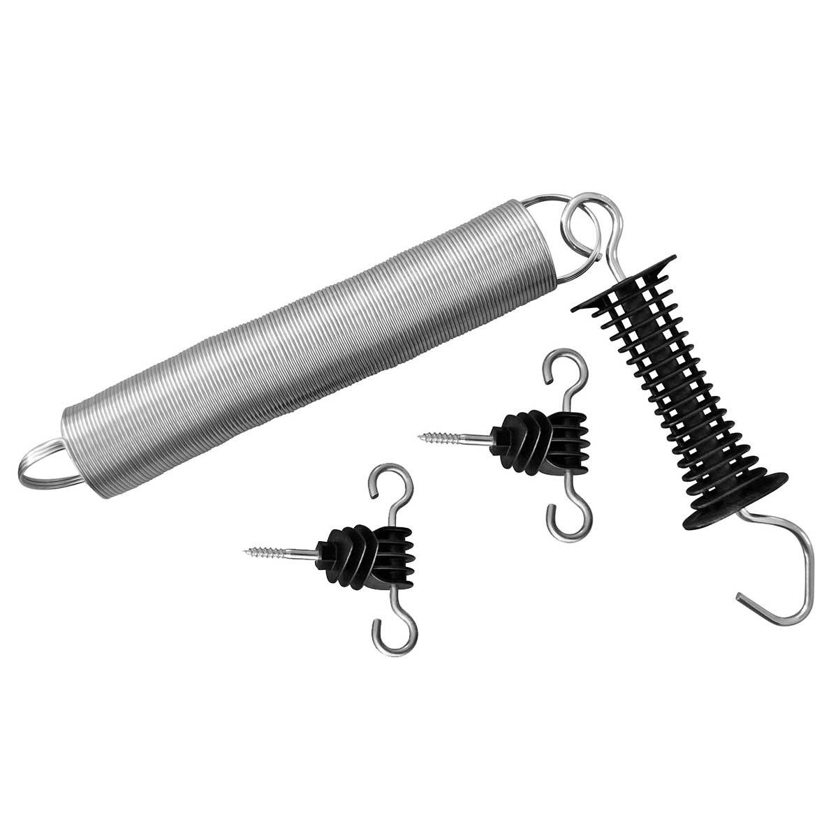 Kit de fermeture à ressort avec 2 isolateurs de porte