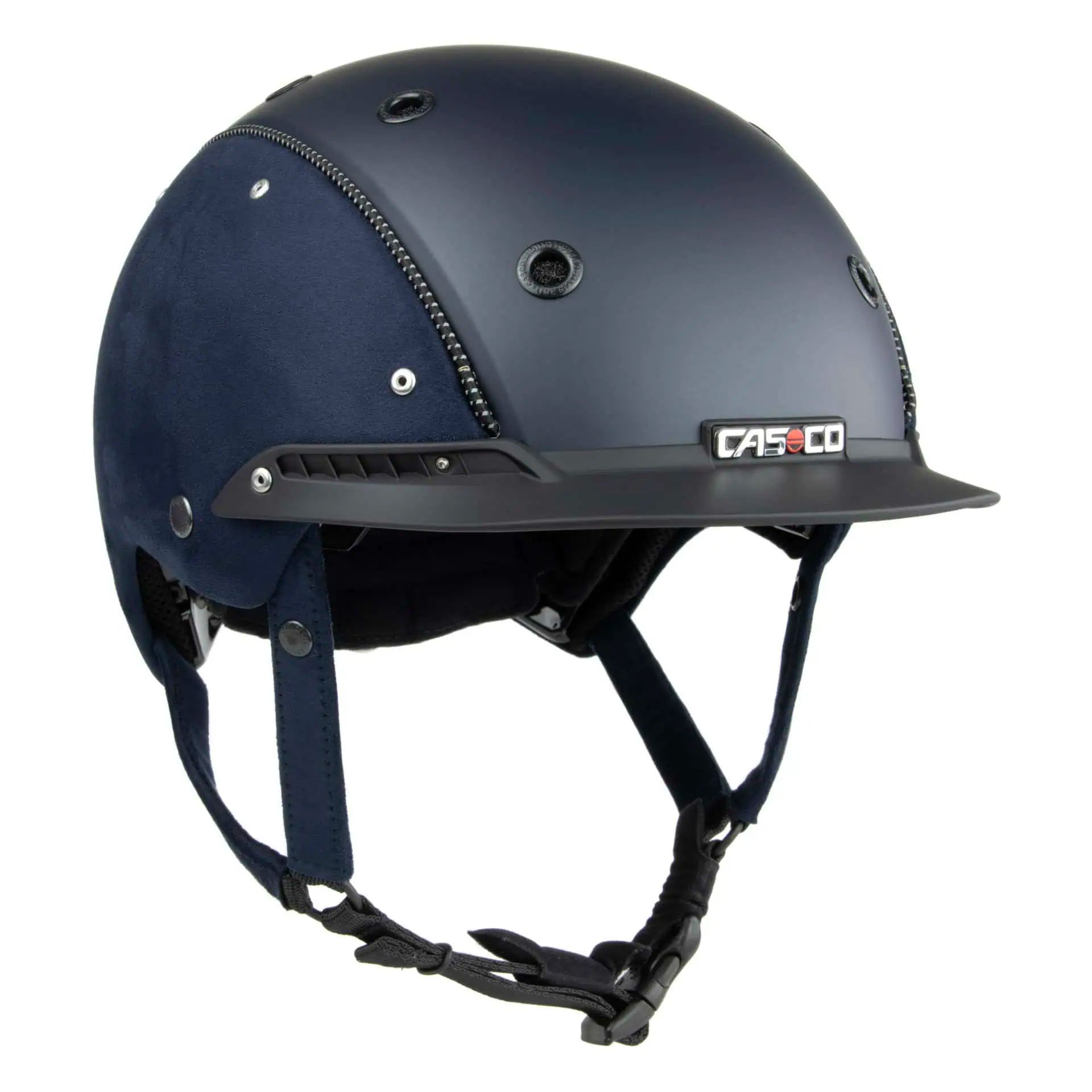 Casco Reithelm Champ-3 Nubuk, chic & sicher mit Disk-Fit Vario, mitternachtsblau M