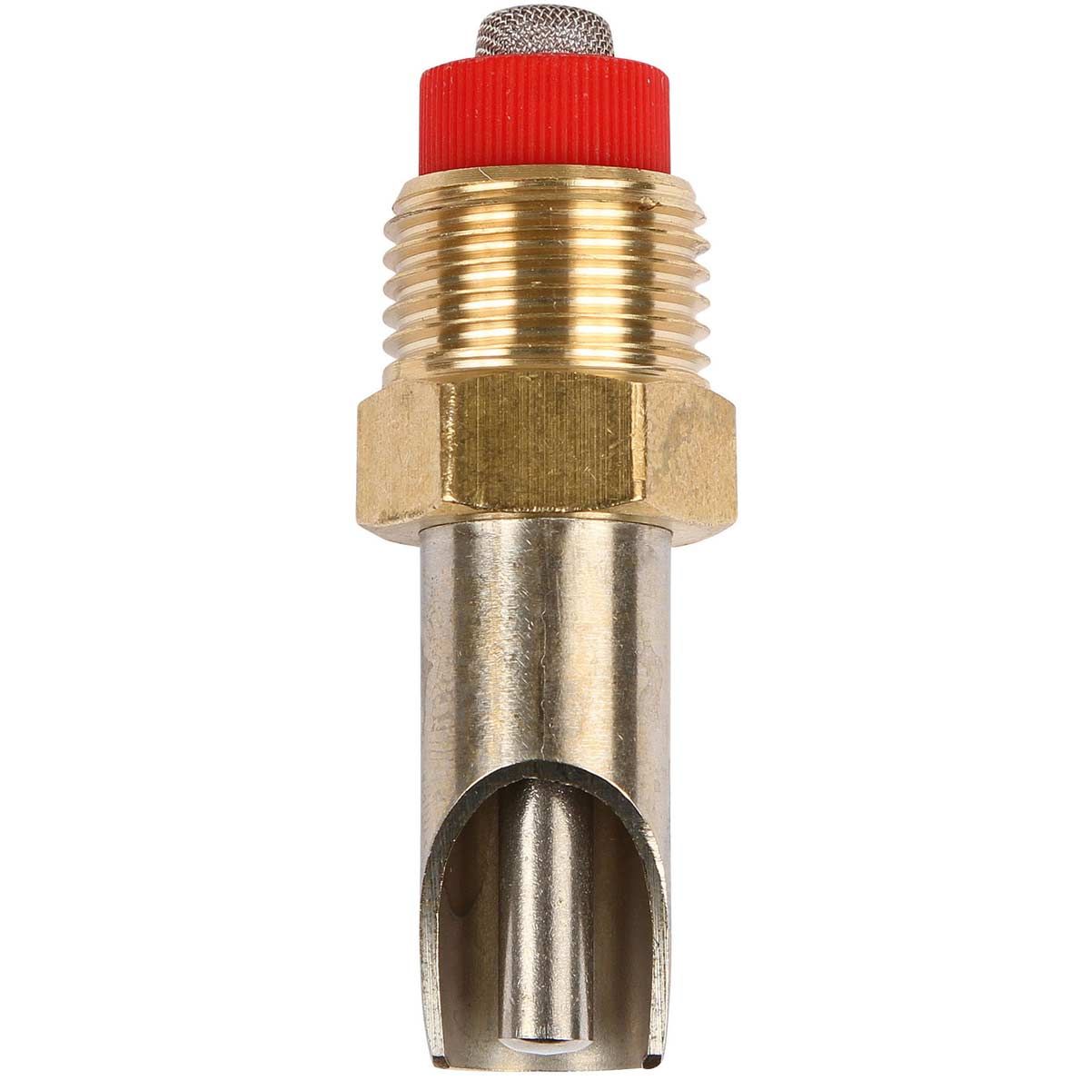 Mamelon à mordre en laiton/inox avec cône de pression fin