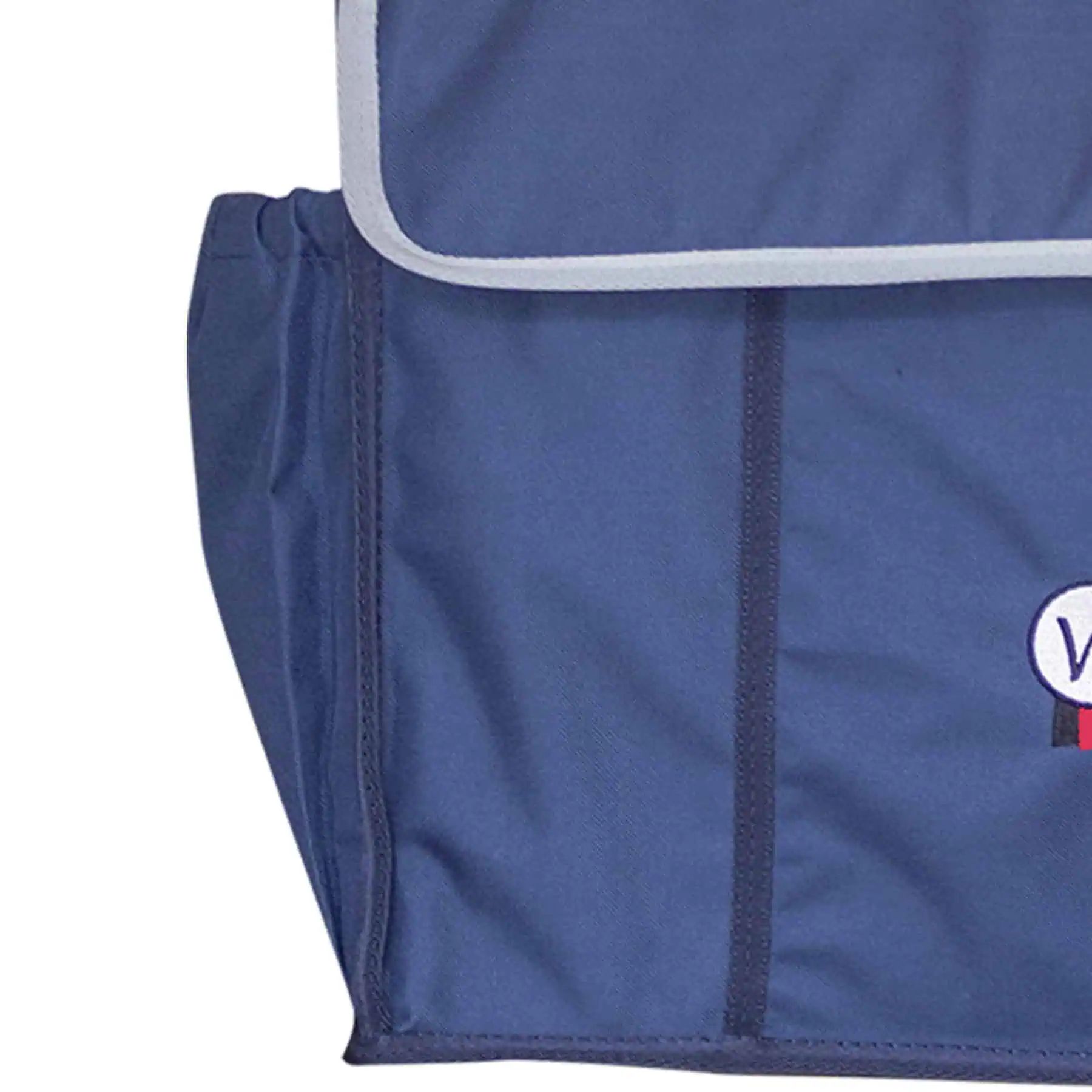 Waldhausen Boxentasche navy, Ordnungshelfer für die Pferdebox, Detailansicht, Tasche