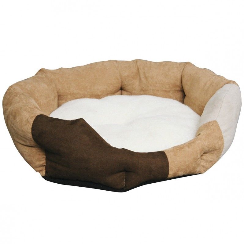 Kerbl Lit pour Chien AMY avec Coussin Réversible, Aspect Daim, vue de dessus