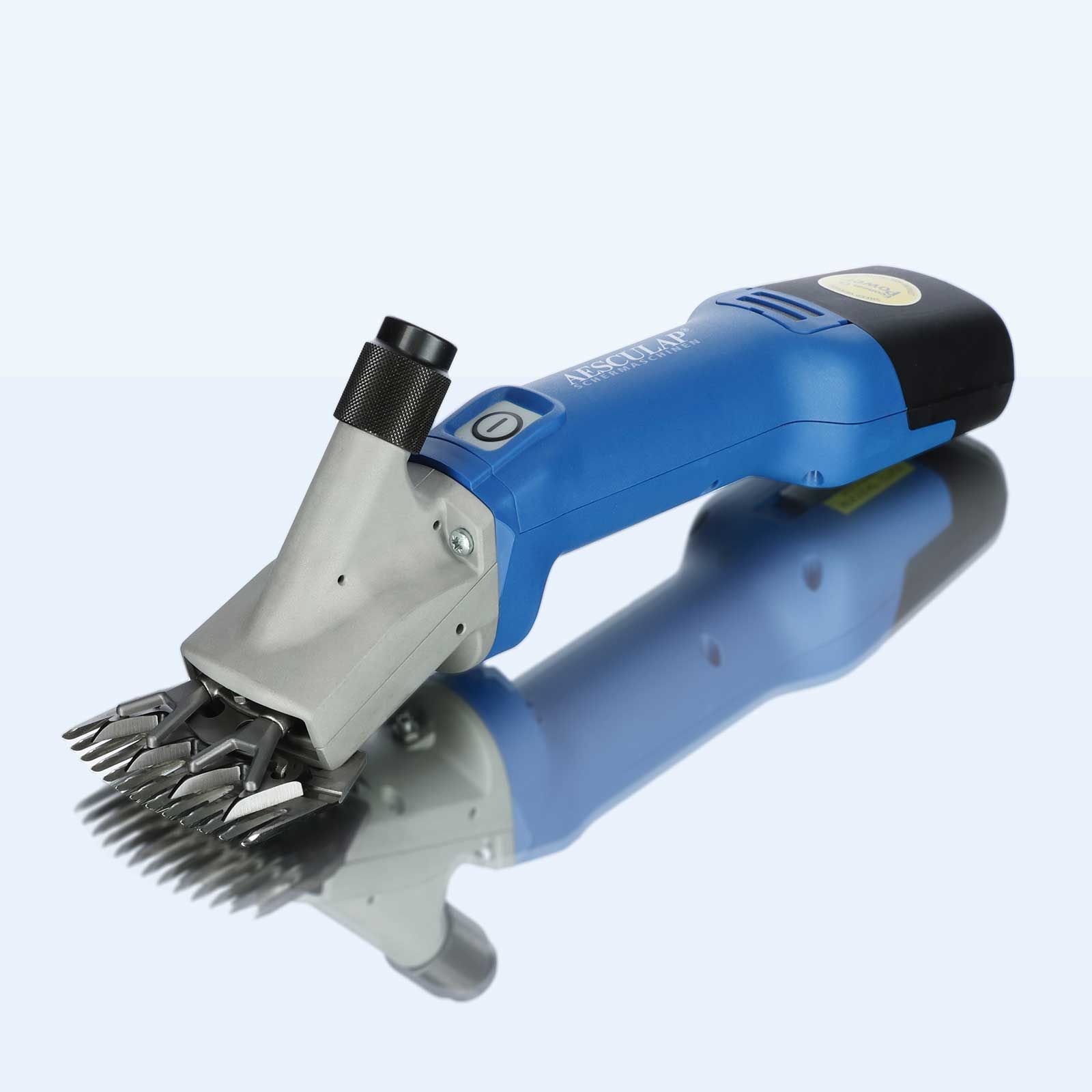 Aesculap Econom NOVA CL Akku Schafschermaschine, Schermesser-Set, Seitenansicht