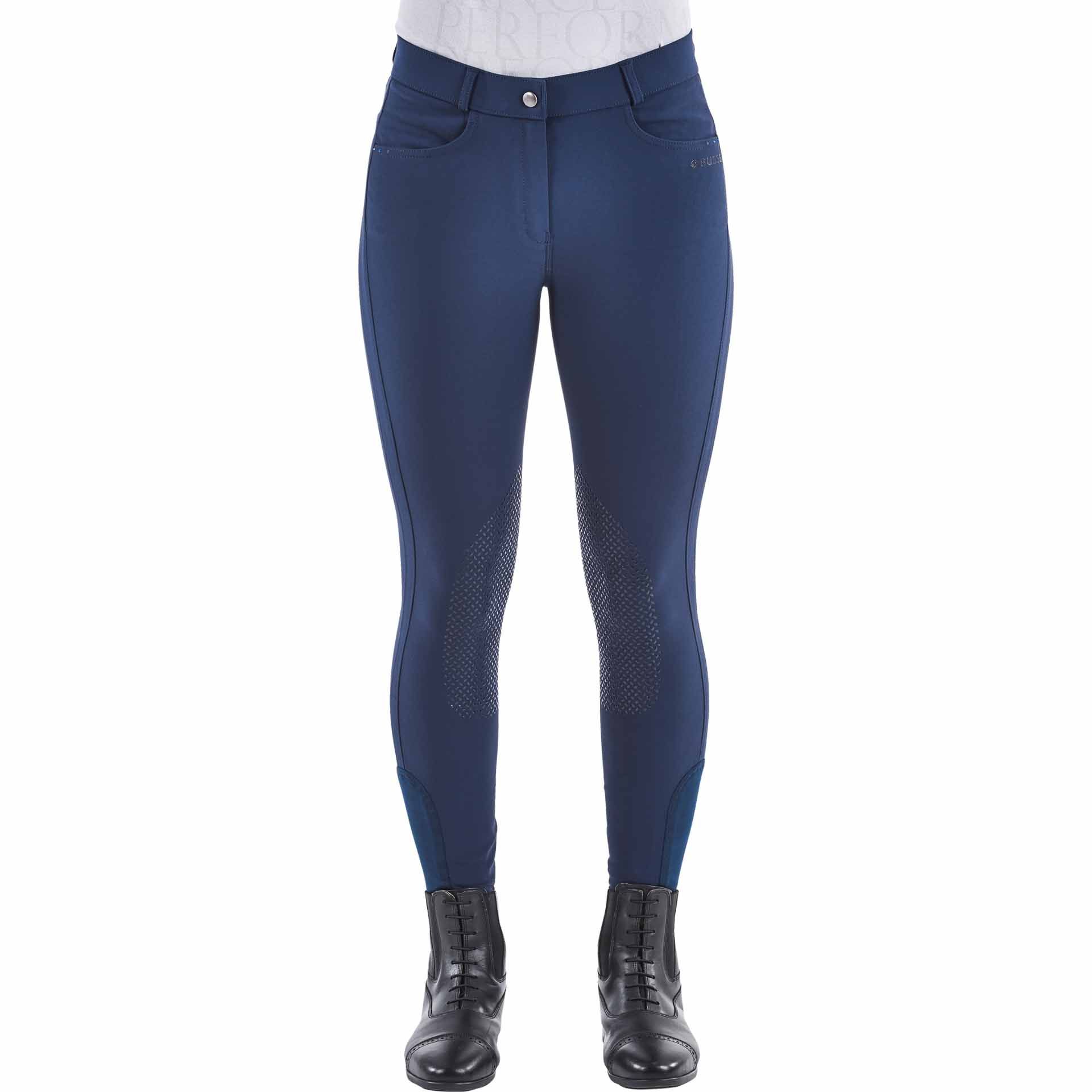 BUSSE Reithose MADEIRA-KNIE II, Kniebesatz Silikon, 80 navy