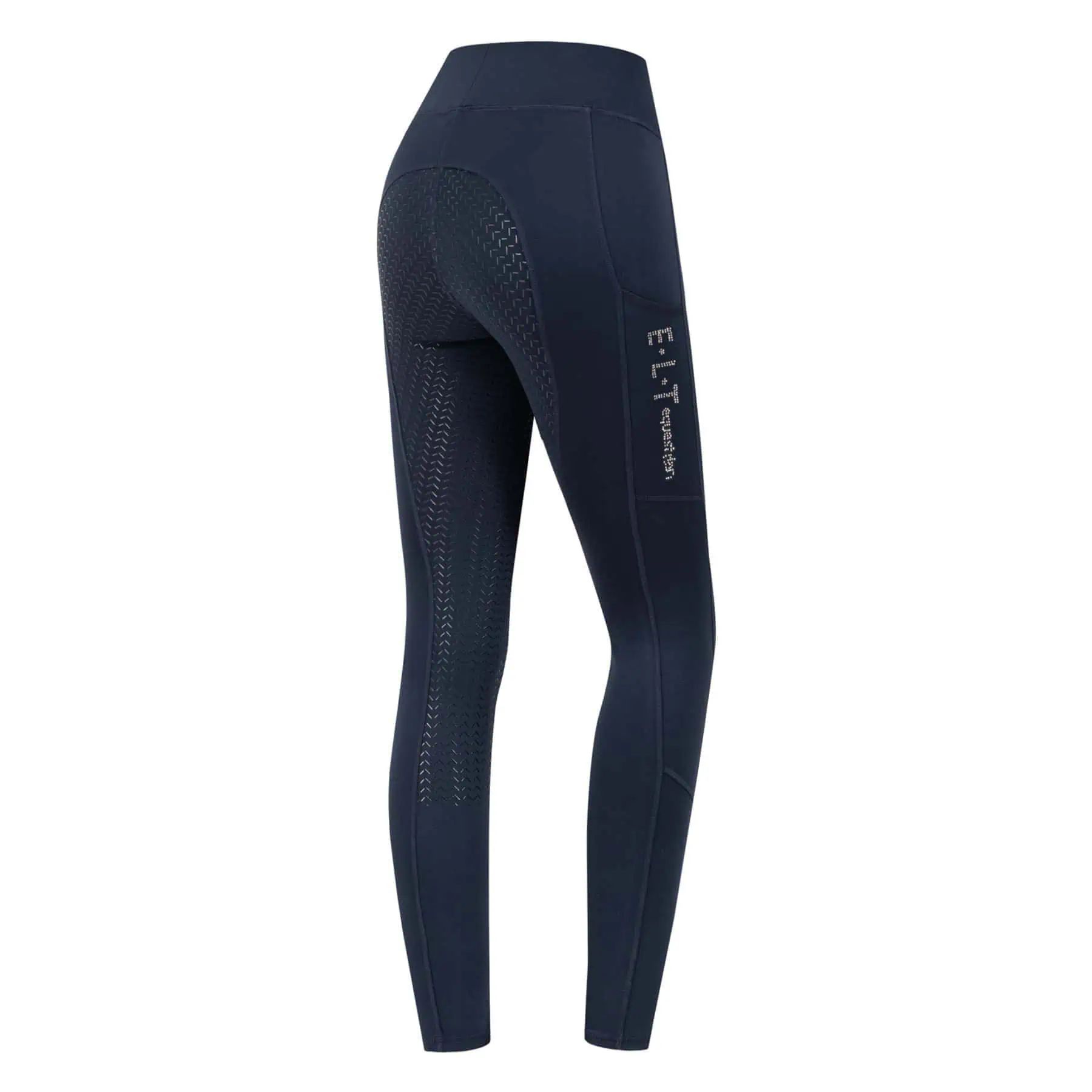 ELT Legging équitation Ella Glam, fond silicone, femme & enfant, bleu nuit D38