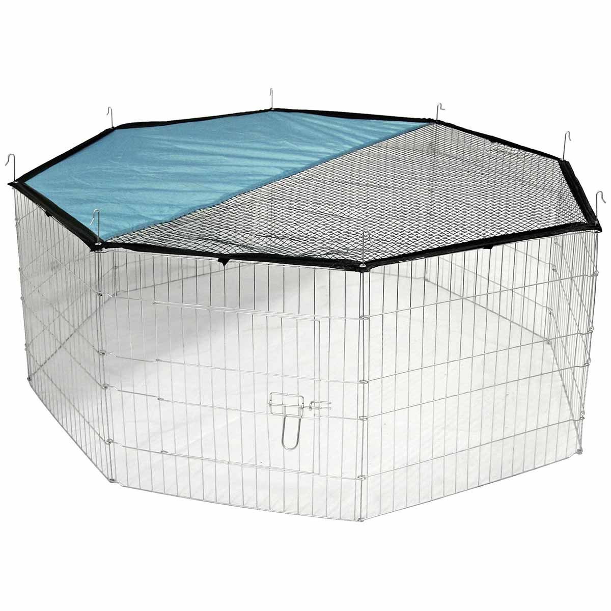 Kerbl Enclos extérieur avec filet 8-angulaire