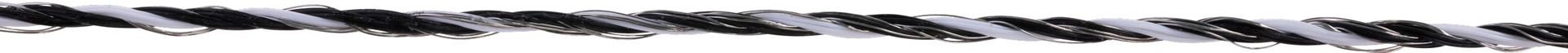 Fil de clôture électrique AKO PlatinumLine, noir/blanc, avec conducteurs cuivre et inox, détail