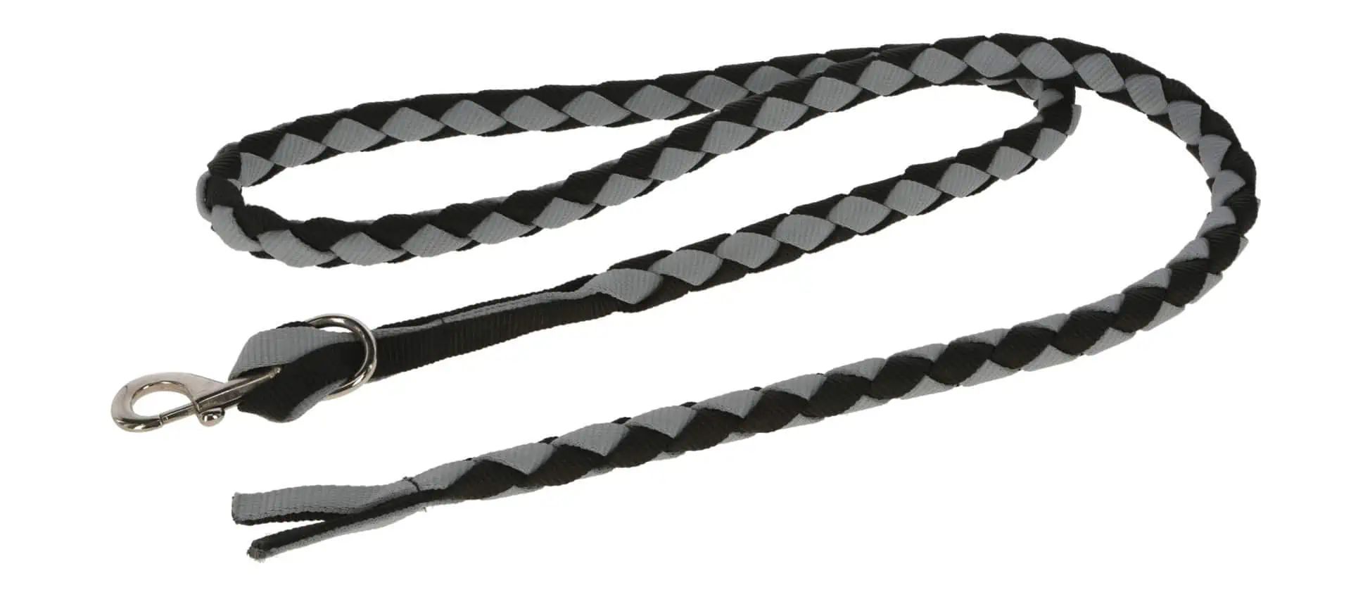 Corde de licol Covalliero American Lead Rope, noir/gris, 2,5 m
