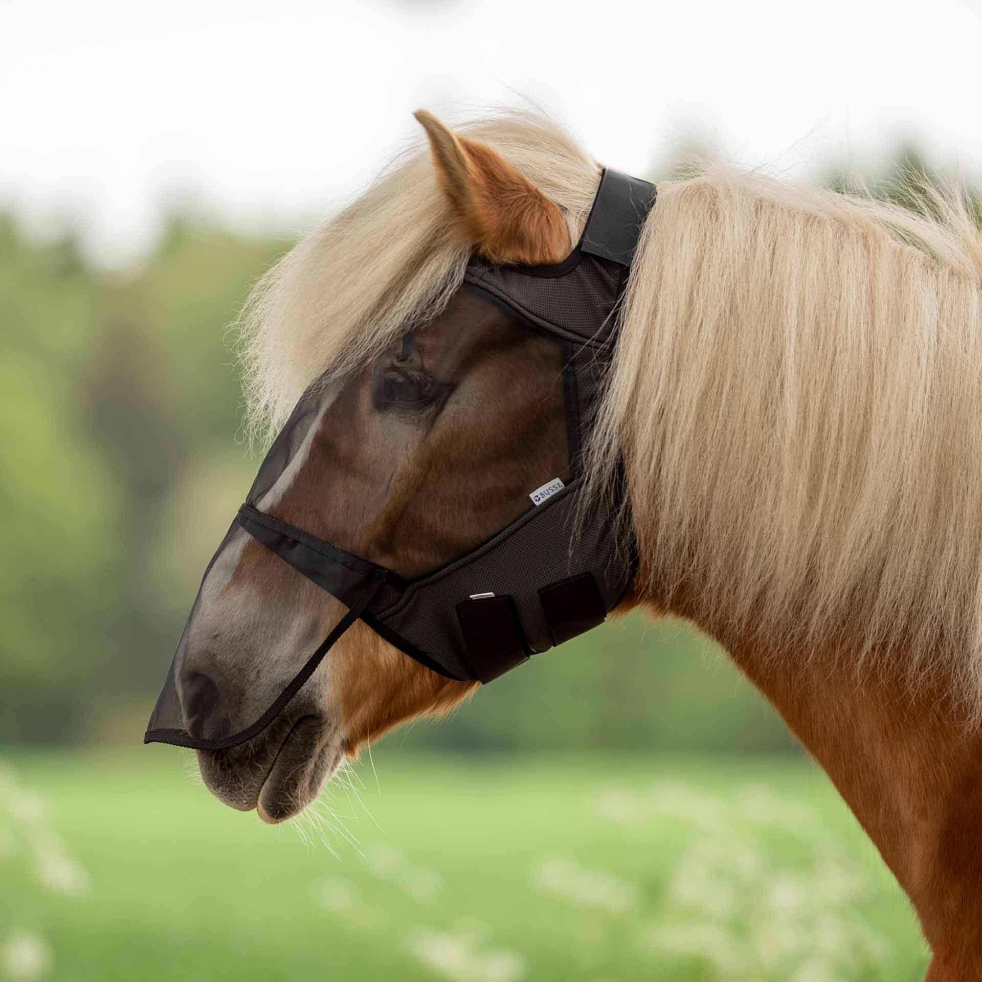 BUSSE légyzáró maszk FLY GUARD FREE PLUS, fülvédő nélkül, fekete SH