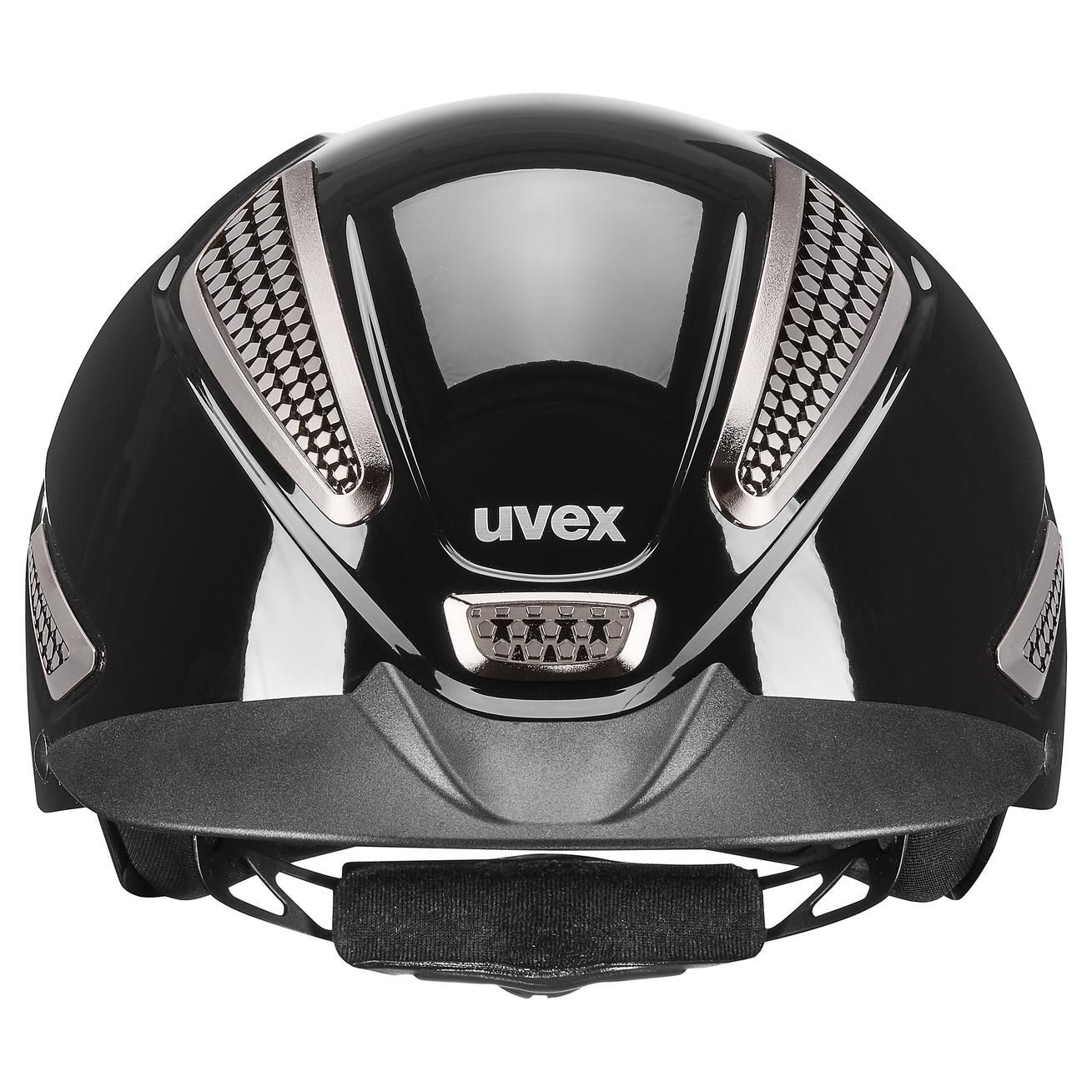 uvex Reithelm perfexxion III shiny – Sicherheit & Stil im Klavierlack-Look, schwarz glänzend L-XL