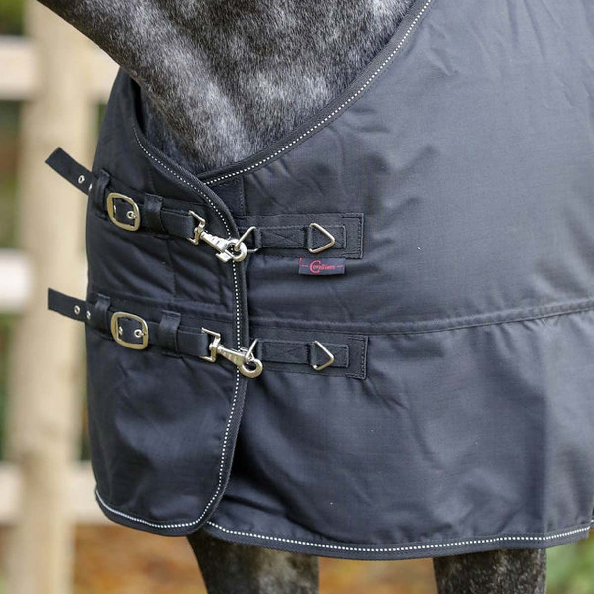 Covalliero Tapis de cheval RugBe IceProtect 600d, 200g, détail, fermeture