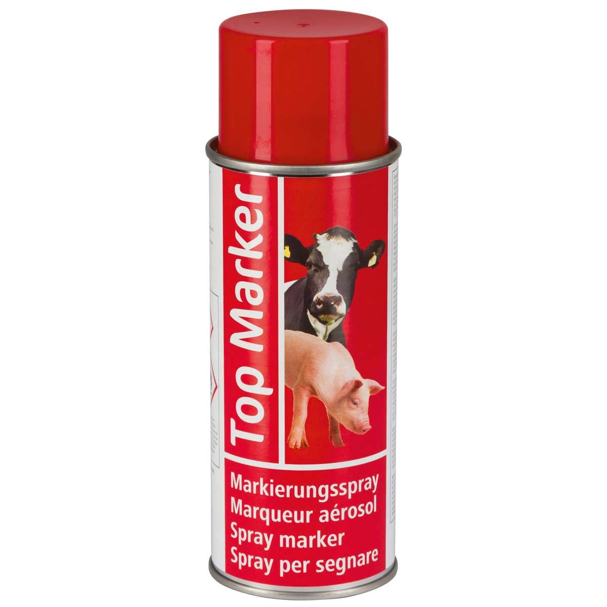 Kerbl TopMarker Spray de marquage bovins, couleur intense, rouge 400 ml