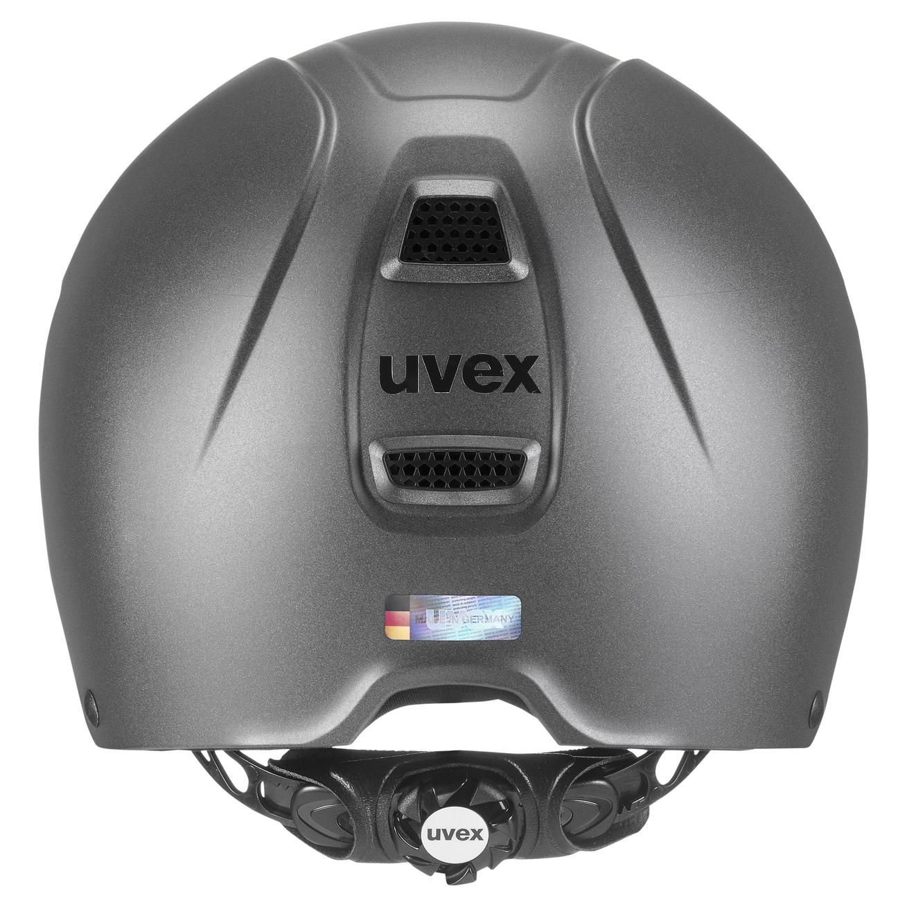Casco da equitazione uvex perfexxion III mat, sicurezza e comfort, antracite opaco 55-58