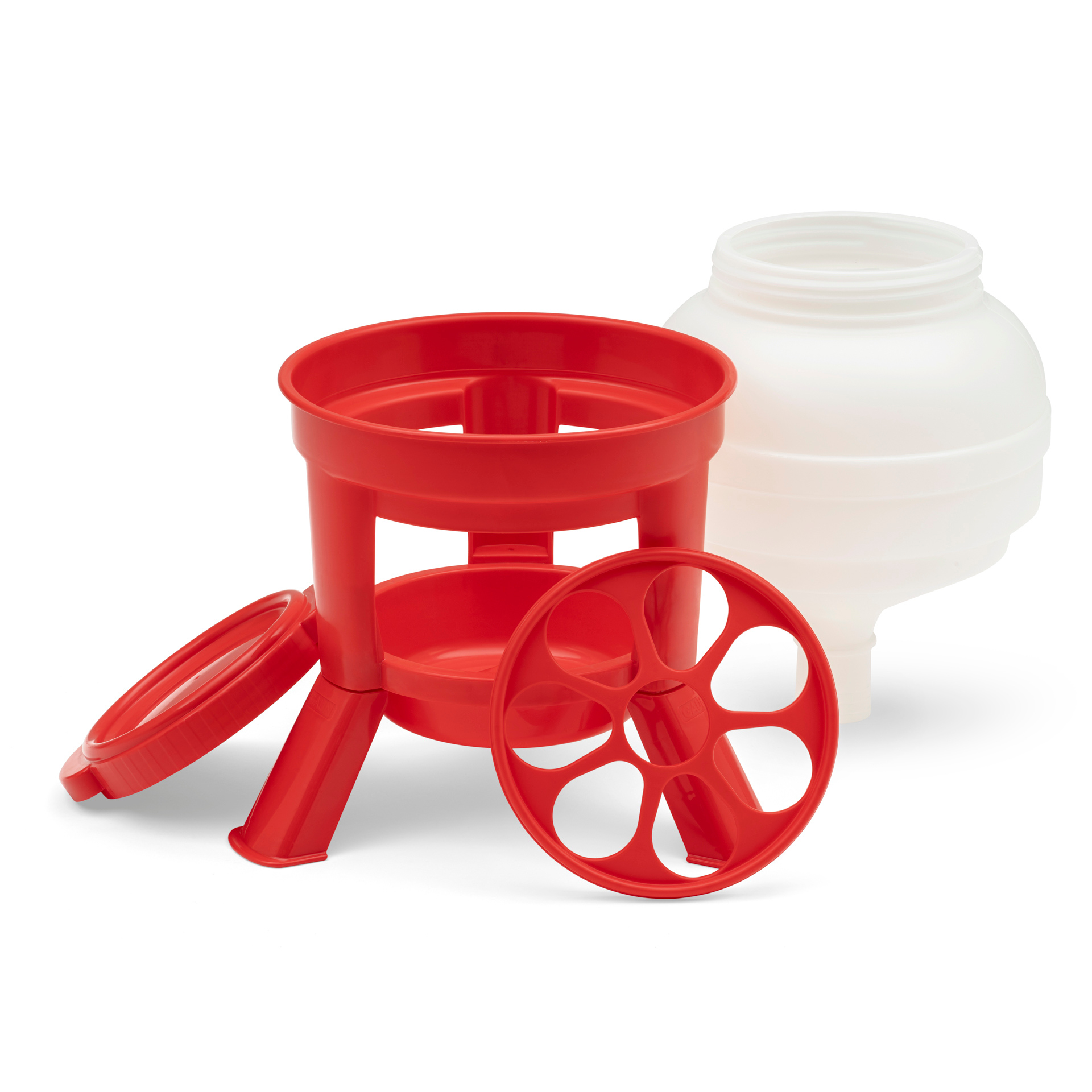 Agrarzone Hopper Feeder for Chickens with Stable Legs, Anti-Waste Grid, what's included