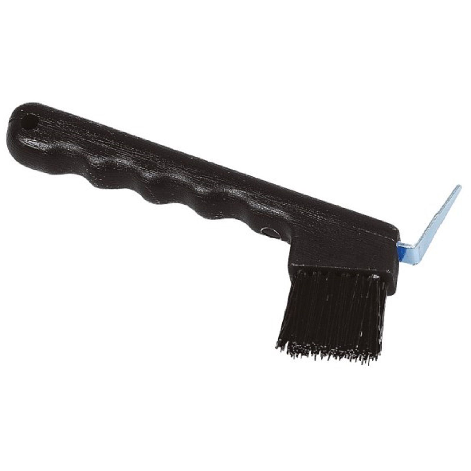Răzuitor de copite Covalliero cu perie pentru cai, din plastic robust