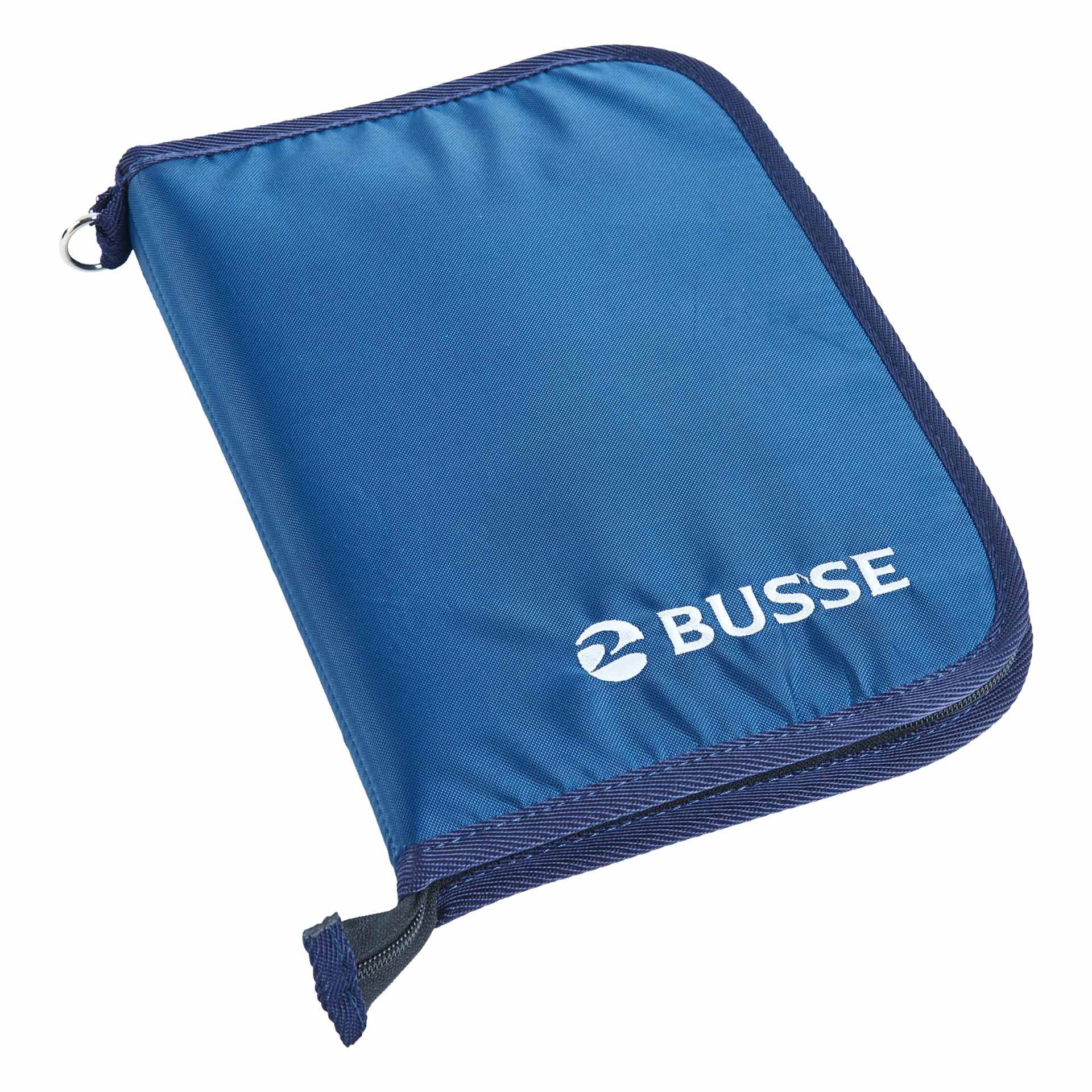 Pochette porte-documents équins BUSSE RIO, étui pour papiers de cheval, marine
