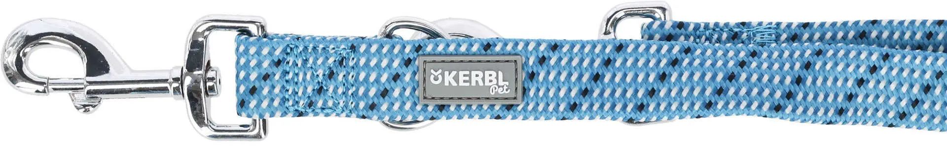 Kerbl Pet Laisse Colorado, réglable 3 positions, déperlante, avec mousqueton, 25mm/200cm