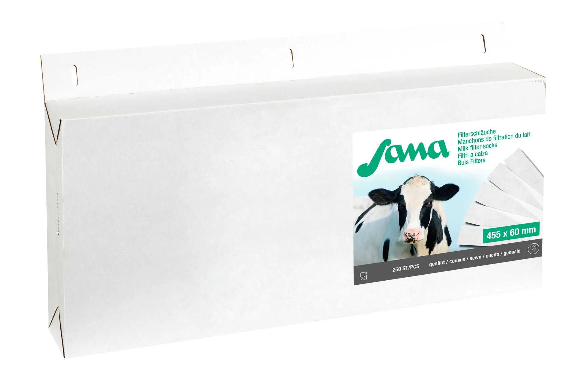 Kerbl Sana tejszűrő varrott, 250 x 57 mm, 75g (250 db), 75g (200 pieces)