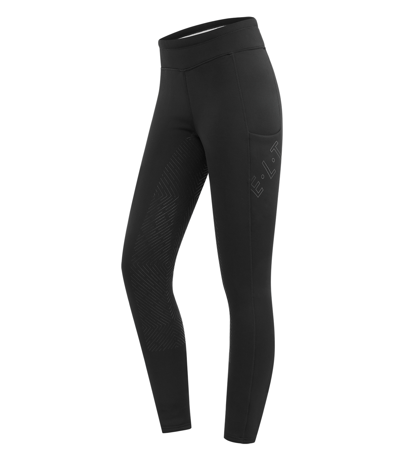 ELT Rica legging équitation thermo, fond intégral silicone, noir 116