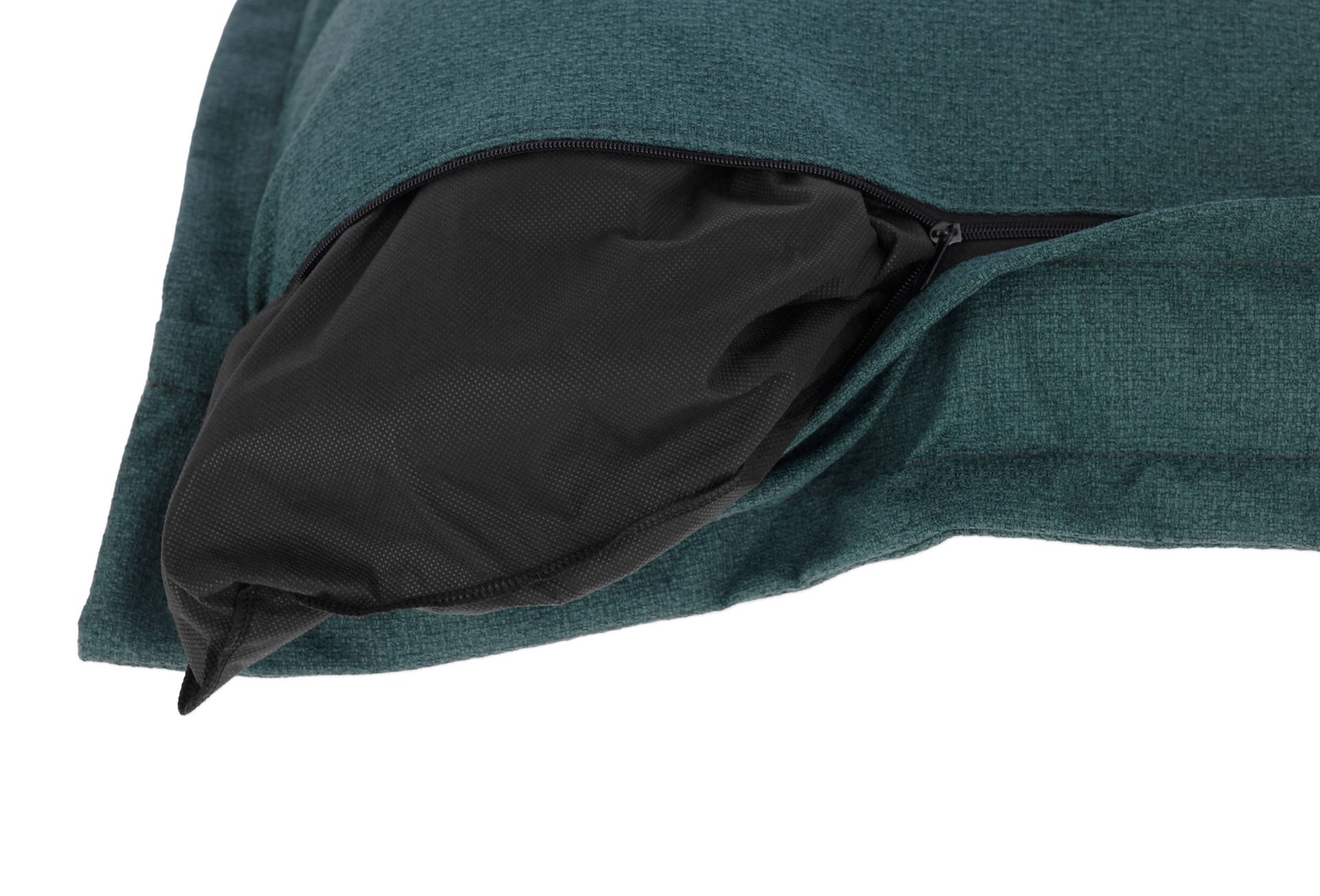 Kerbl Pet Hund-Myssäck Oliver, roströd, slitstarkt möbeltyg, detaljbild, förslutning