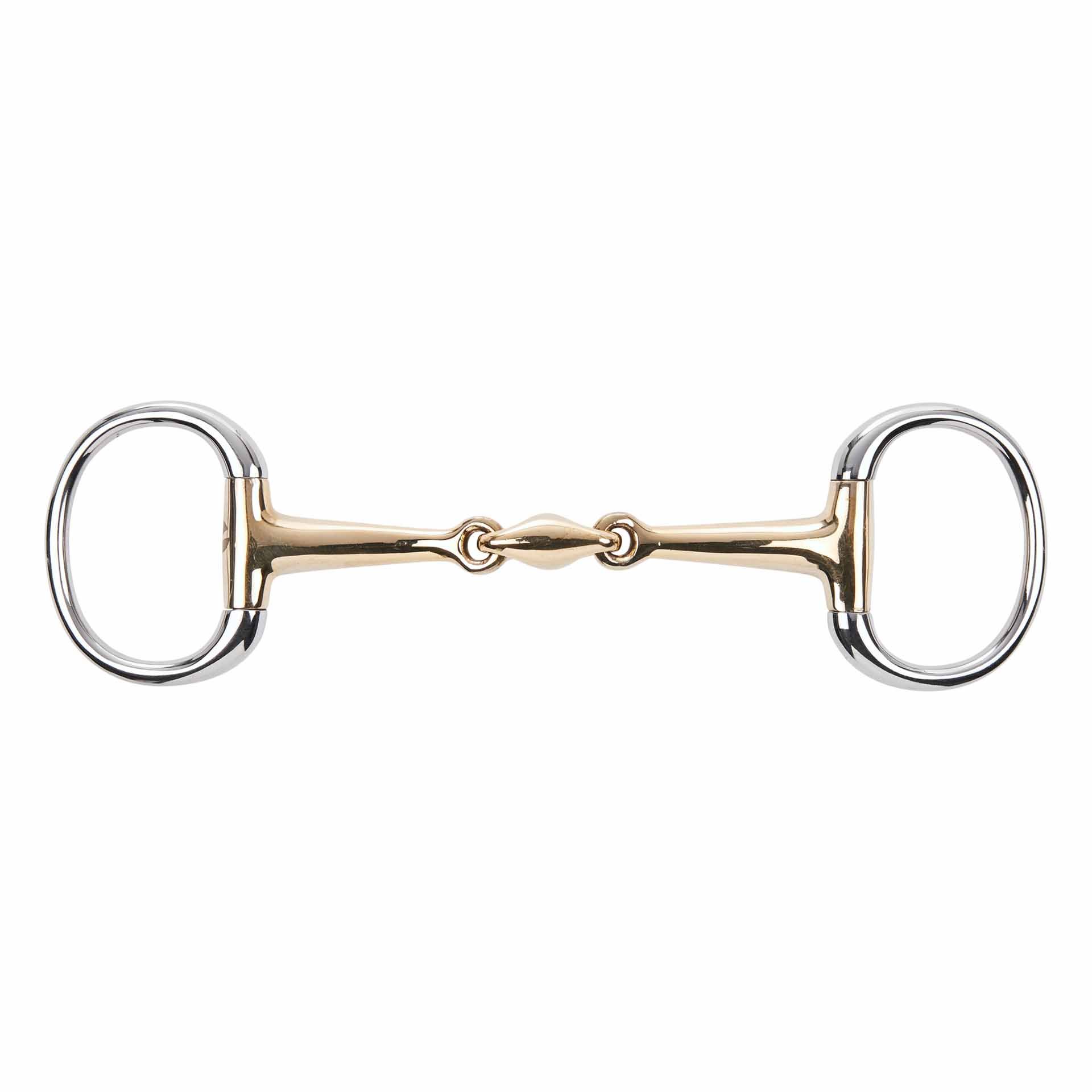 Mors de filet de bride à olives KAUGAN BUSSE 14 mm, double brisure