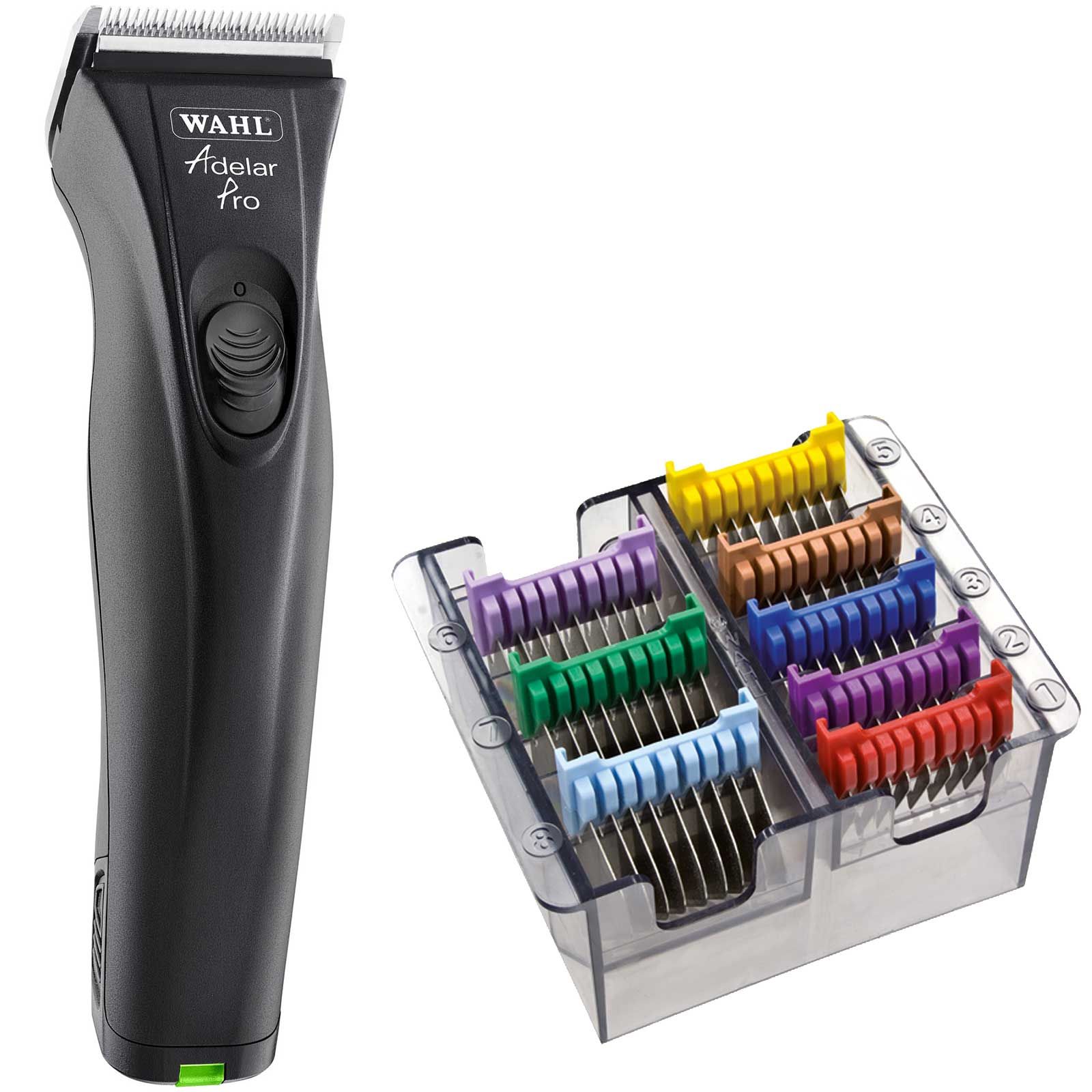 Tondeuse Wahl Adelar Pro à batterie pour chevaux avec jeu de peignes