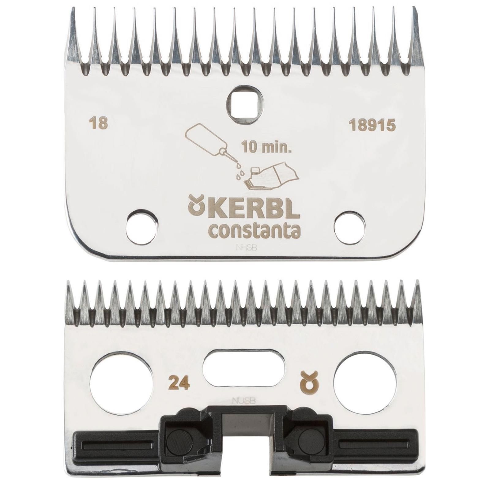 Kerbl Jeu de lames de tonte pour Constanta Rodeo, chevaux, R6, 24/18 dents