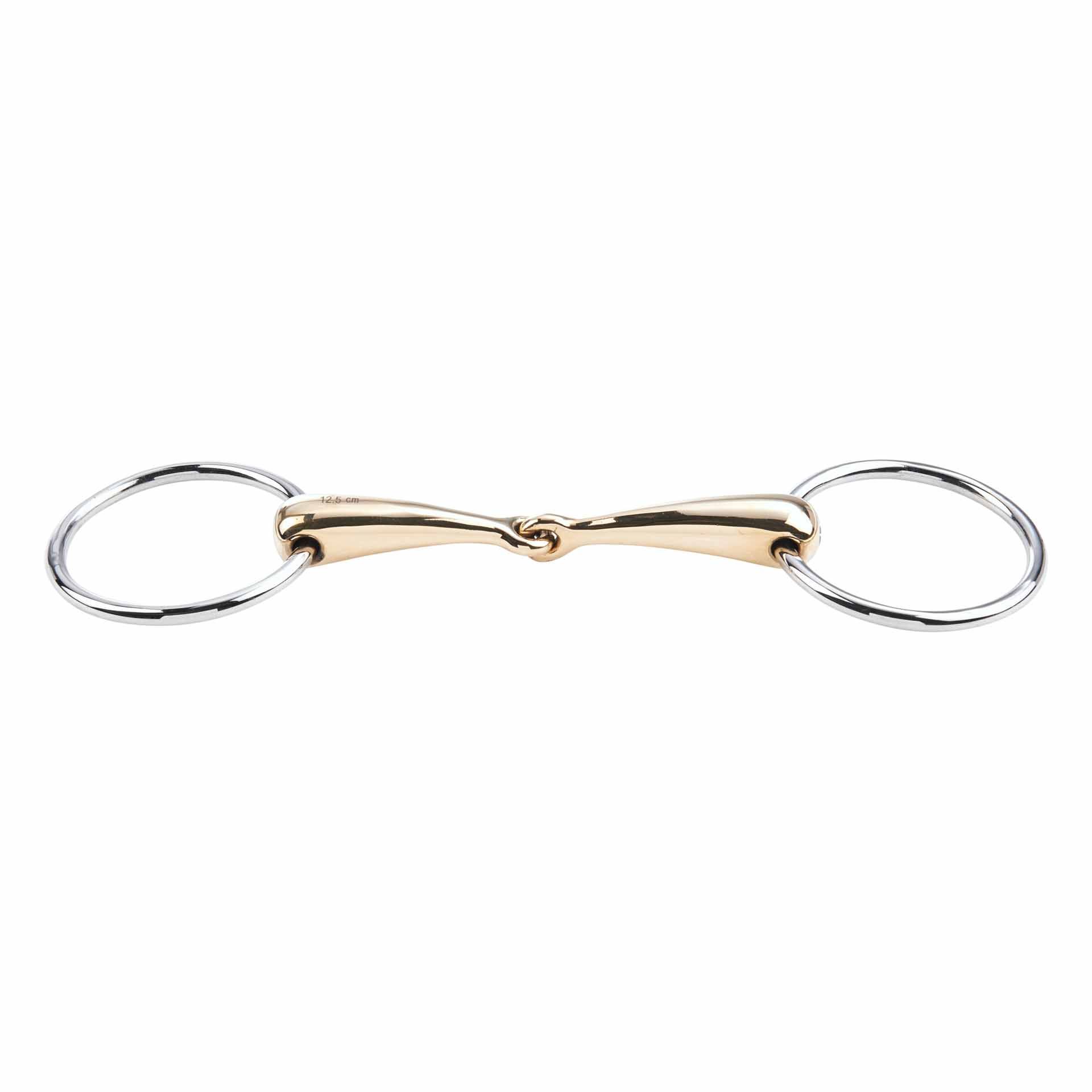 BUSSE KAUGAN vizes csikózabla 18 mm, egyszer tört lovaknak, oldalnézet