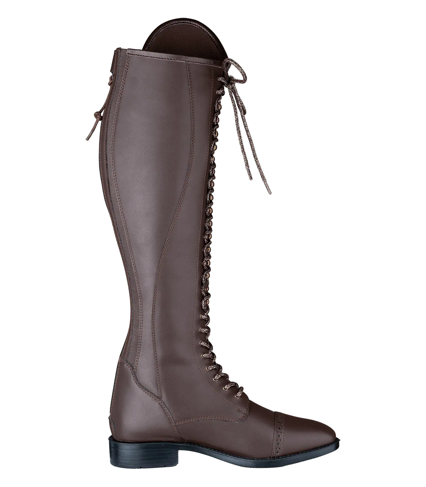 Bottes d'équitation ELT Portland Polo, noir standard, brun normal, 37