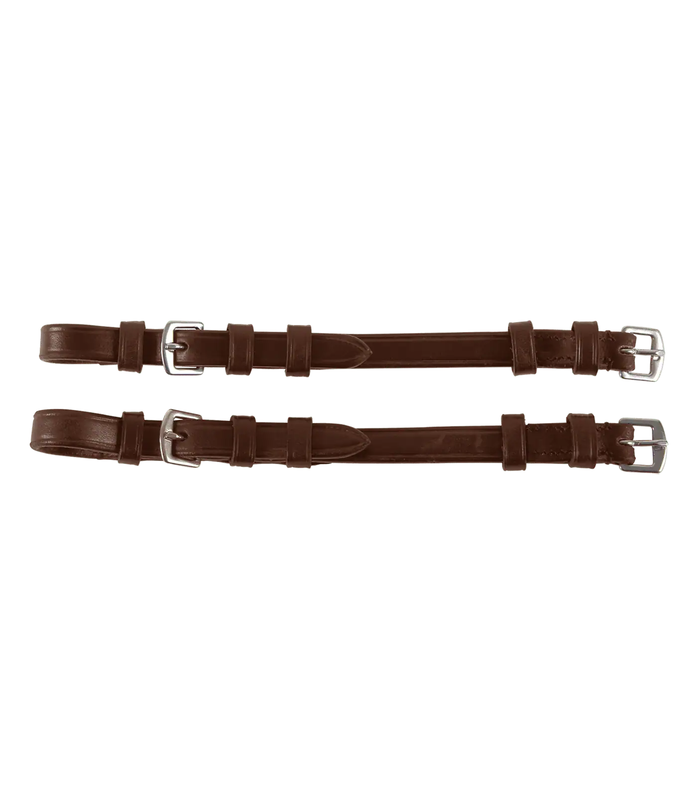 Waldhausen S-Line montants de joue, la paire, cuir européen, boucles inox, marron Full