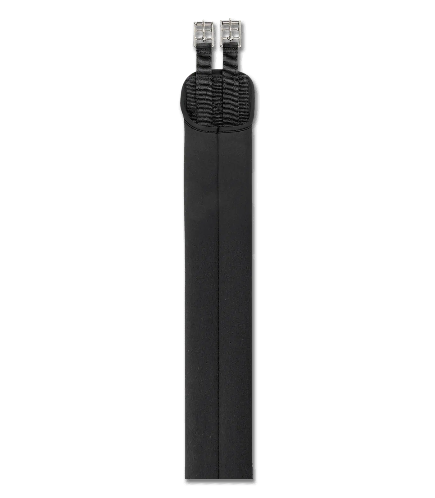 Waldhausen Sangle de Selle Nylon avec Boucles à Rouleau Inox, noire, 135 cm