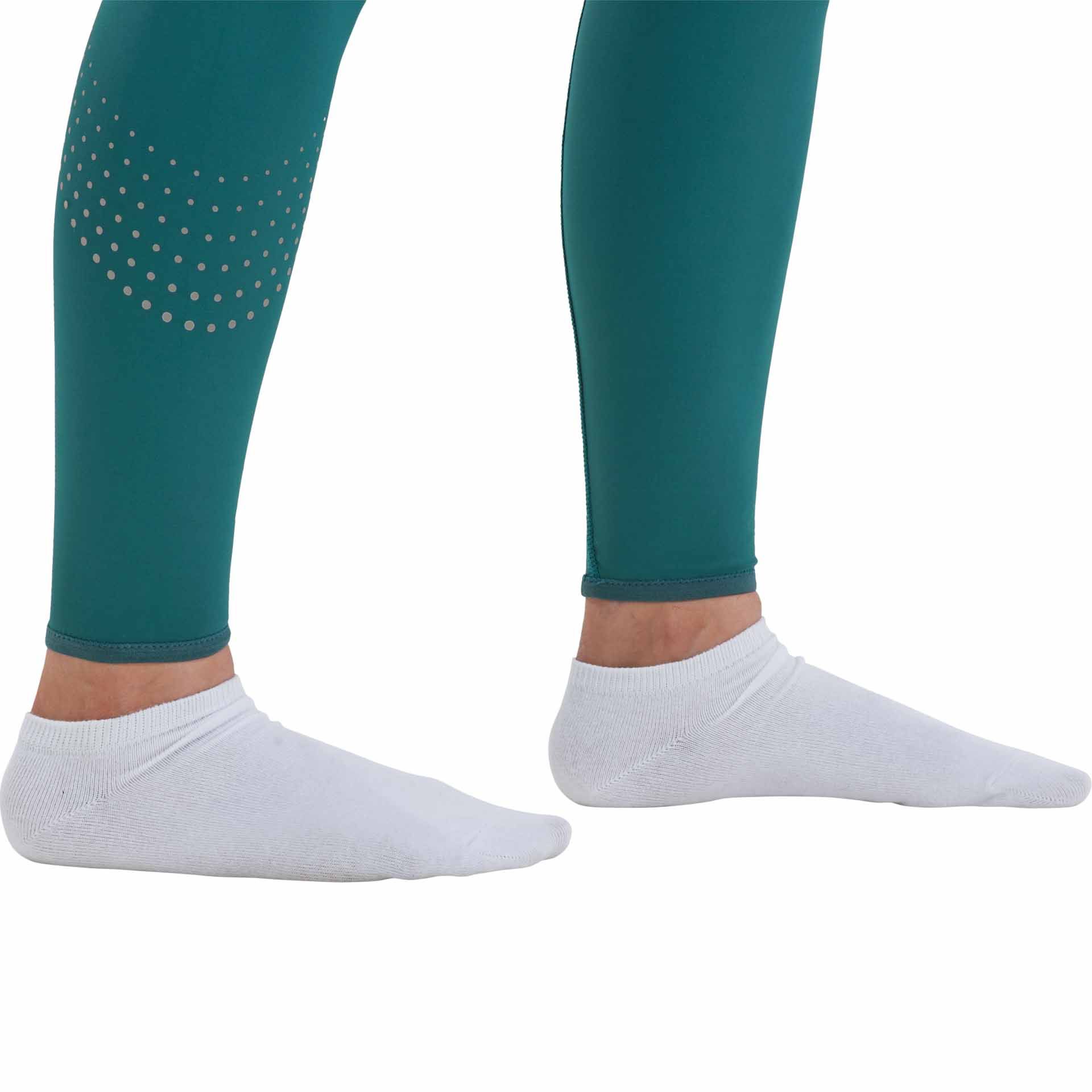 BUSSE Ridtights JUNE, atletiska med silikongrepp i helsitsen, detaljbild, ben