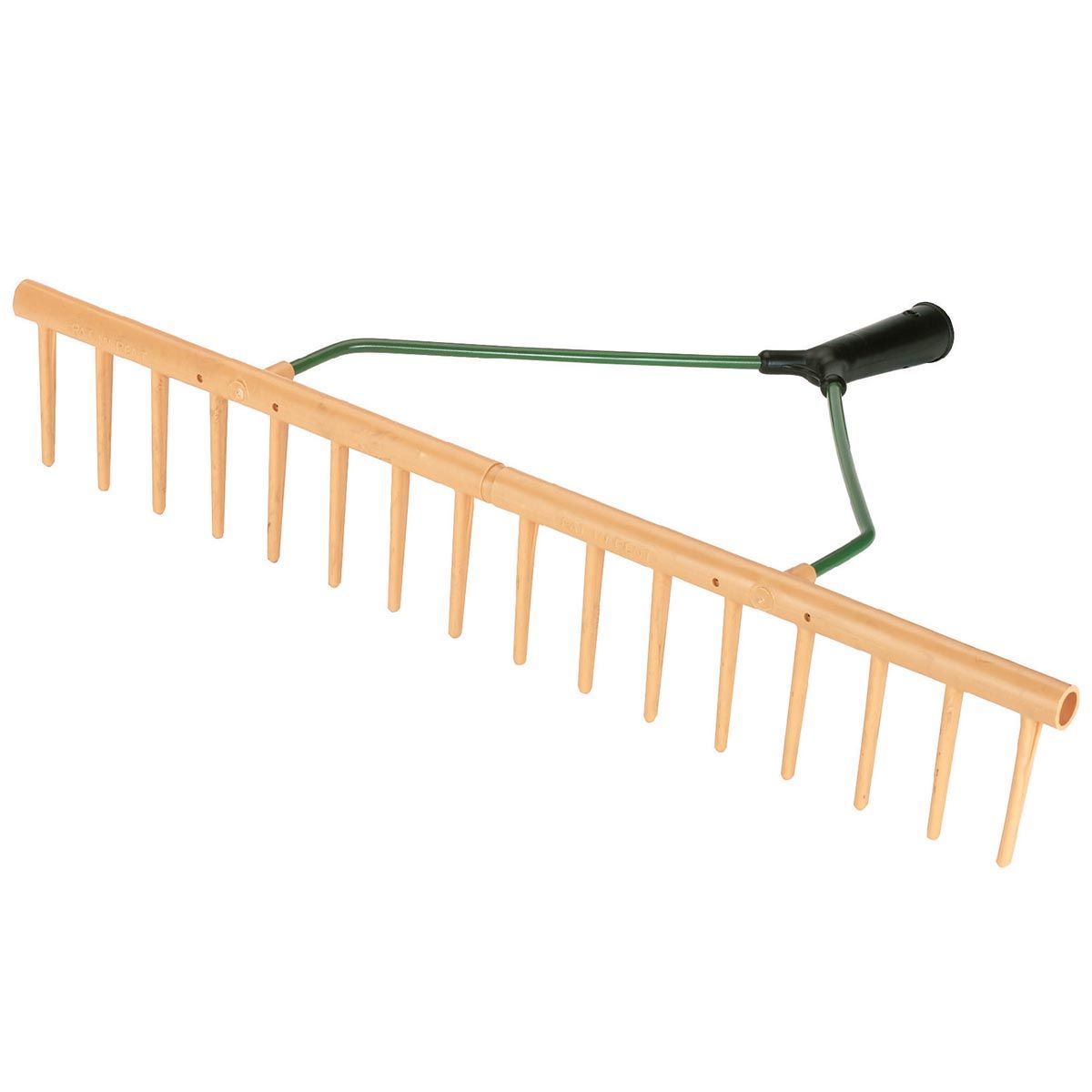 Kerbl Rastrello in plastica 64 cm, 16 denti, giallo