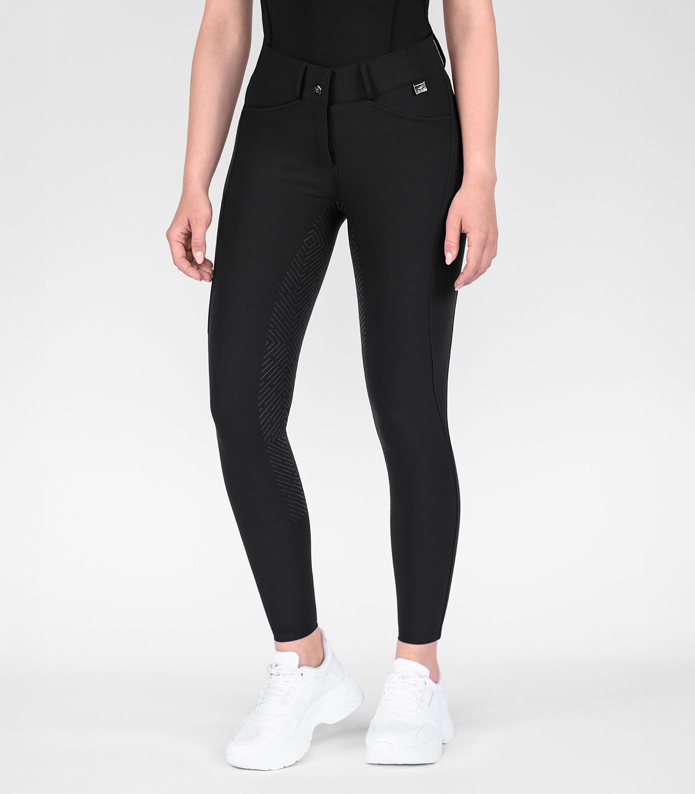 ELT Reithose Comfort Ride Silikon Damen, Vollbesatz, schwarz