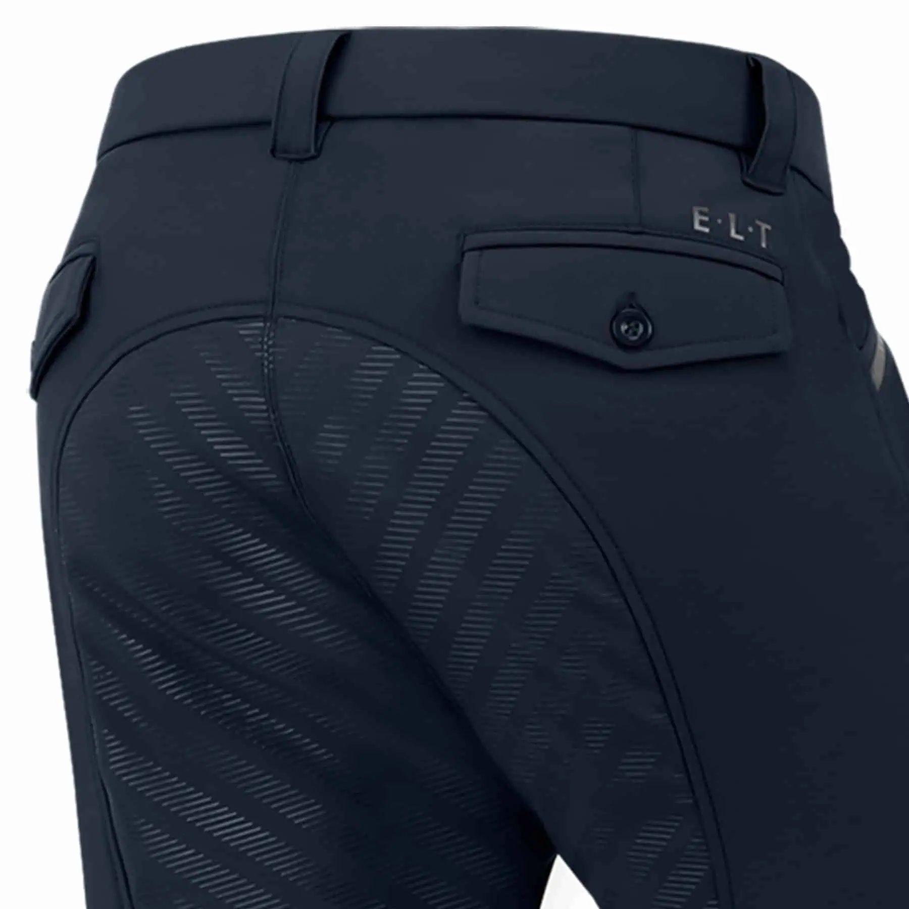 Pantalon d'équitation ELT Marc Silicone, hommes, fond intégral, bleu profond H54