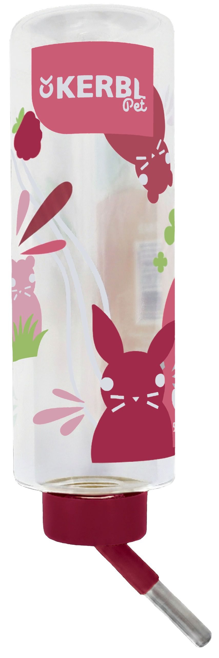 Kerbl Trinkflasche Kaninchen 500 ml mit Edelstahlröhrchen