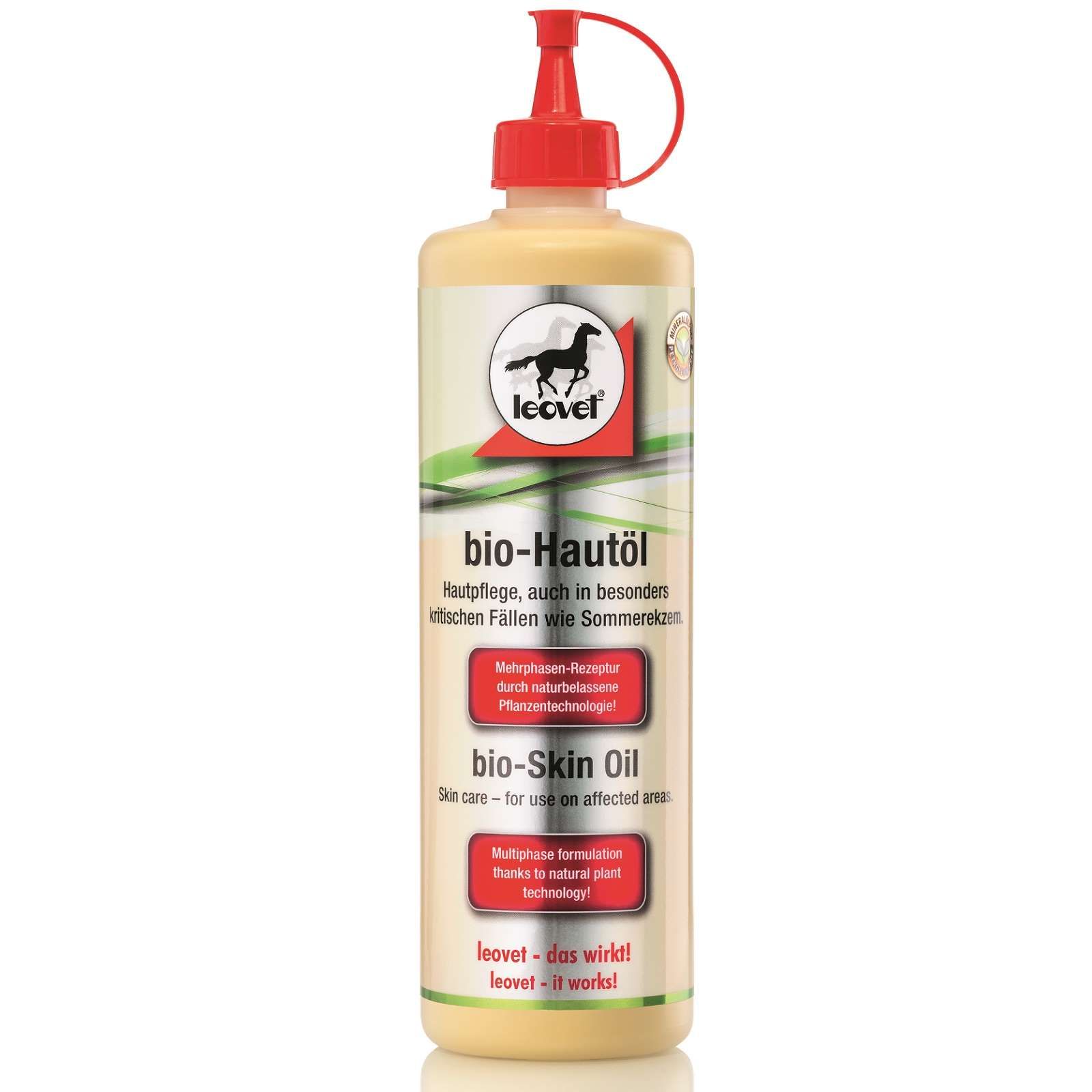 Leovet Bio-Hautöl für Pferde 500 ml, bei Sommerekzem & Juckreiz