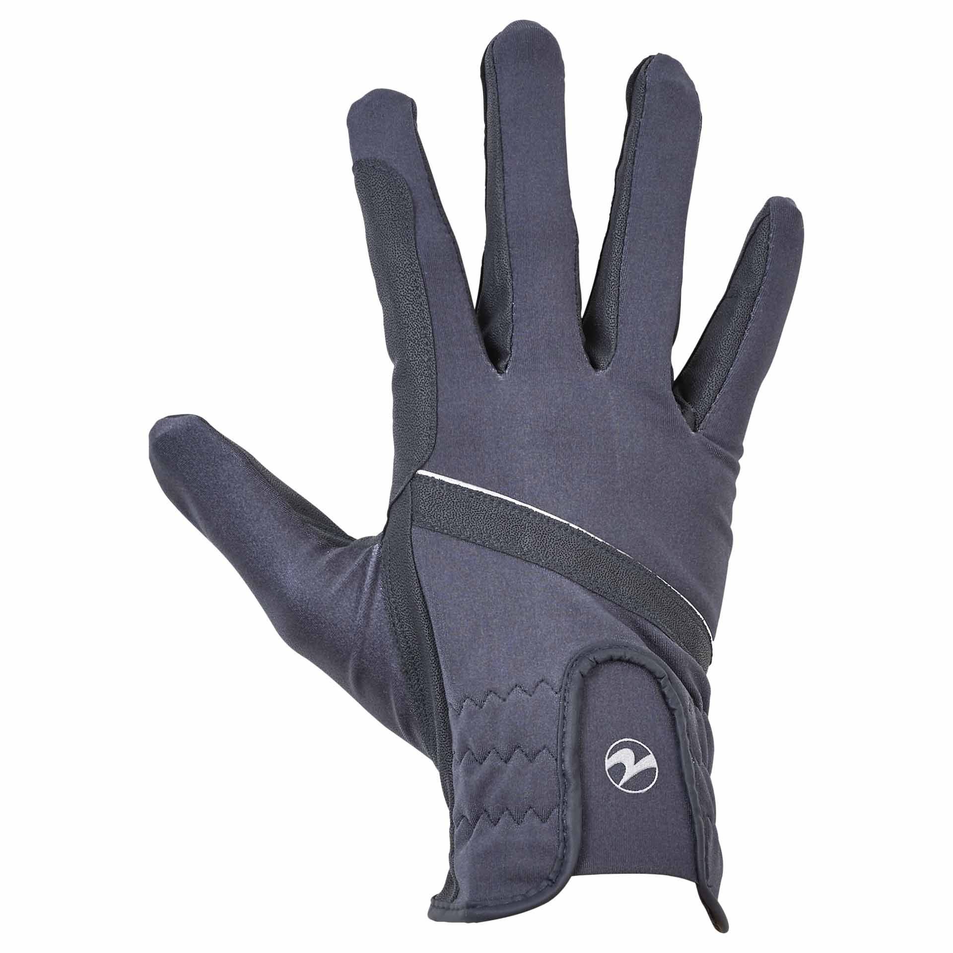 Gants d'équitation BUSSE BENJA, légers et respirants, élastiques, bleu marine, S