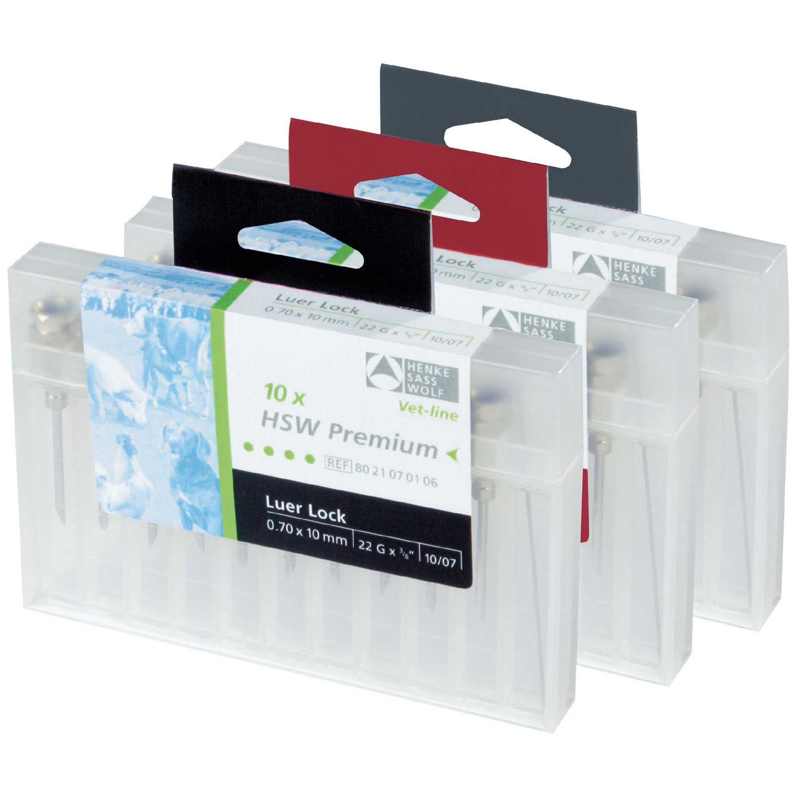 10x HSW PREMIUM Kanüle mit Luer-Lock Ansatz, Bison-Schliff, 2,0 mm x 40 mm