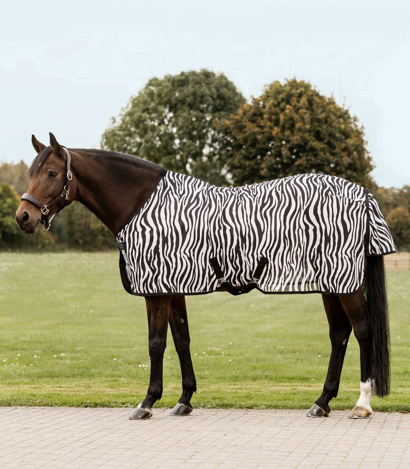 Waldhausen Patură Anti-Muște Zebra cu Crucioare