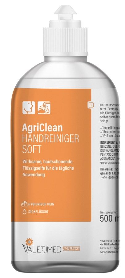 hand sanitizer, soft, 500 ml, bottle, AgriClean