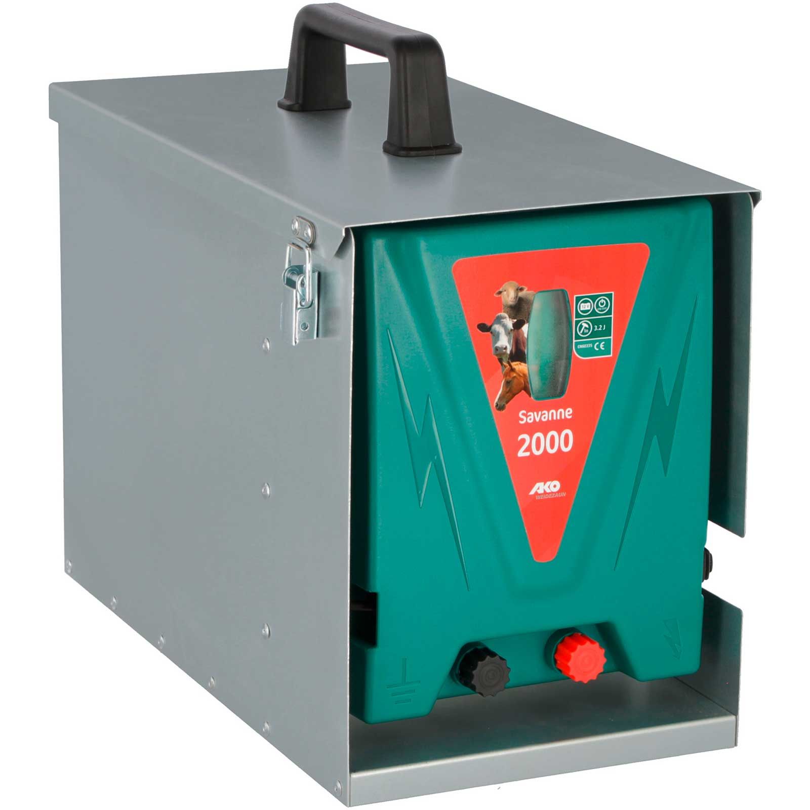 Électrificateur AKO Savanne 2000 avec boîte métallique, 3,2 joules