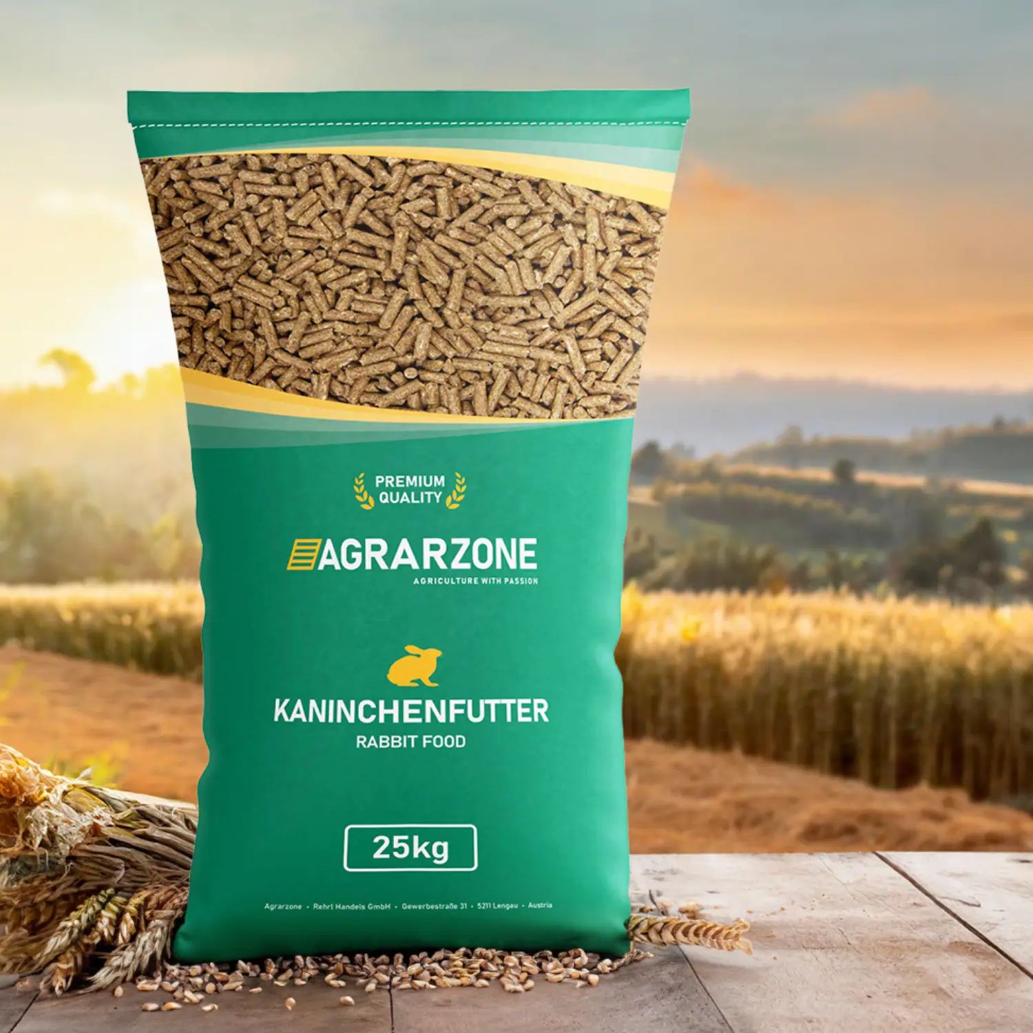 Agrarzone kaninfoder Premium 25 kg, i användning