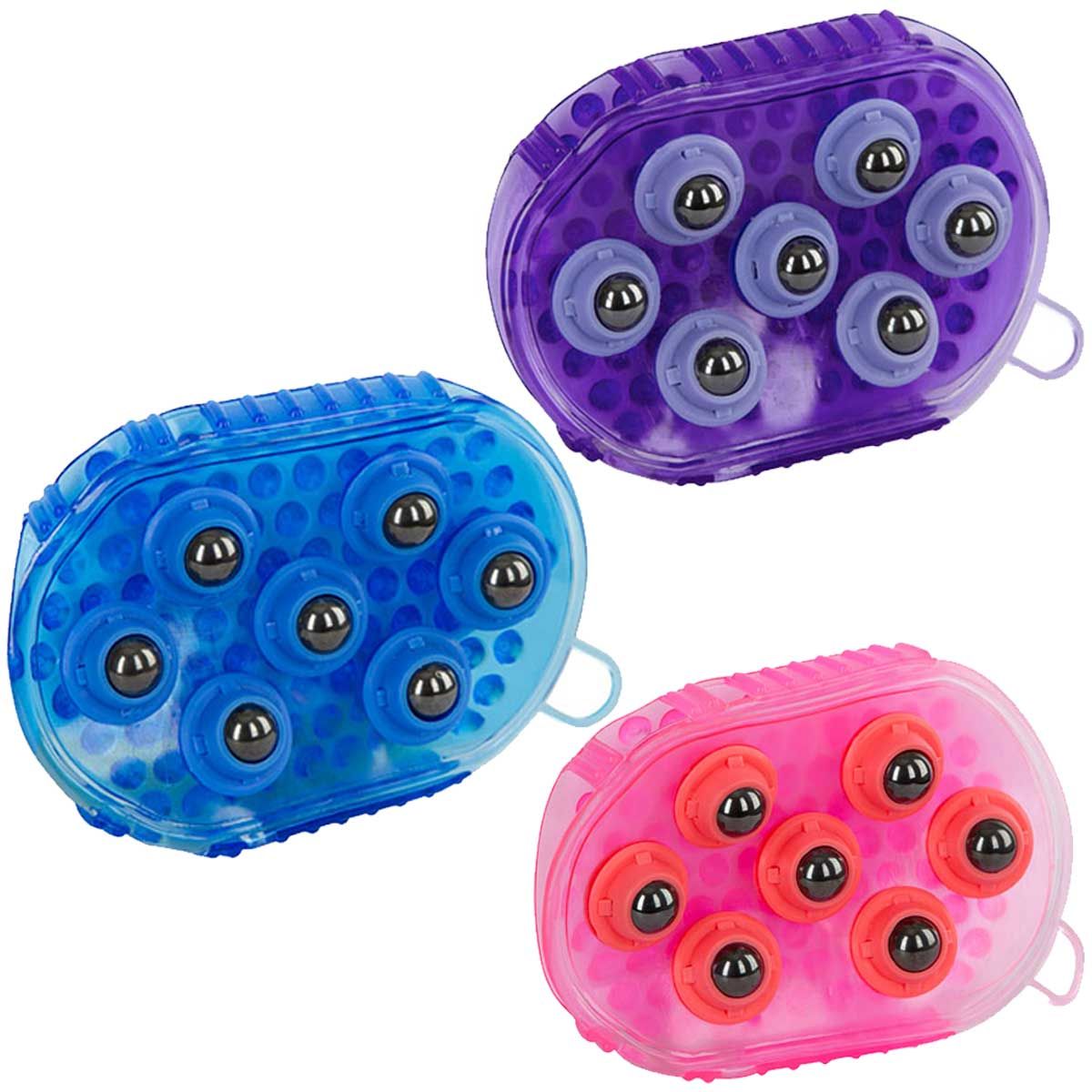 Étrille de massage magnétique Kerbl pour chevaux, souple, variante de couleur