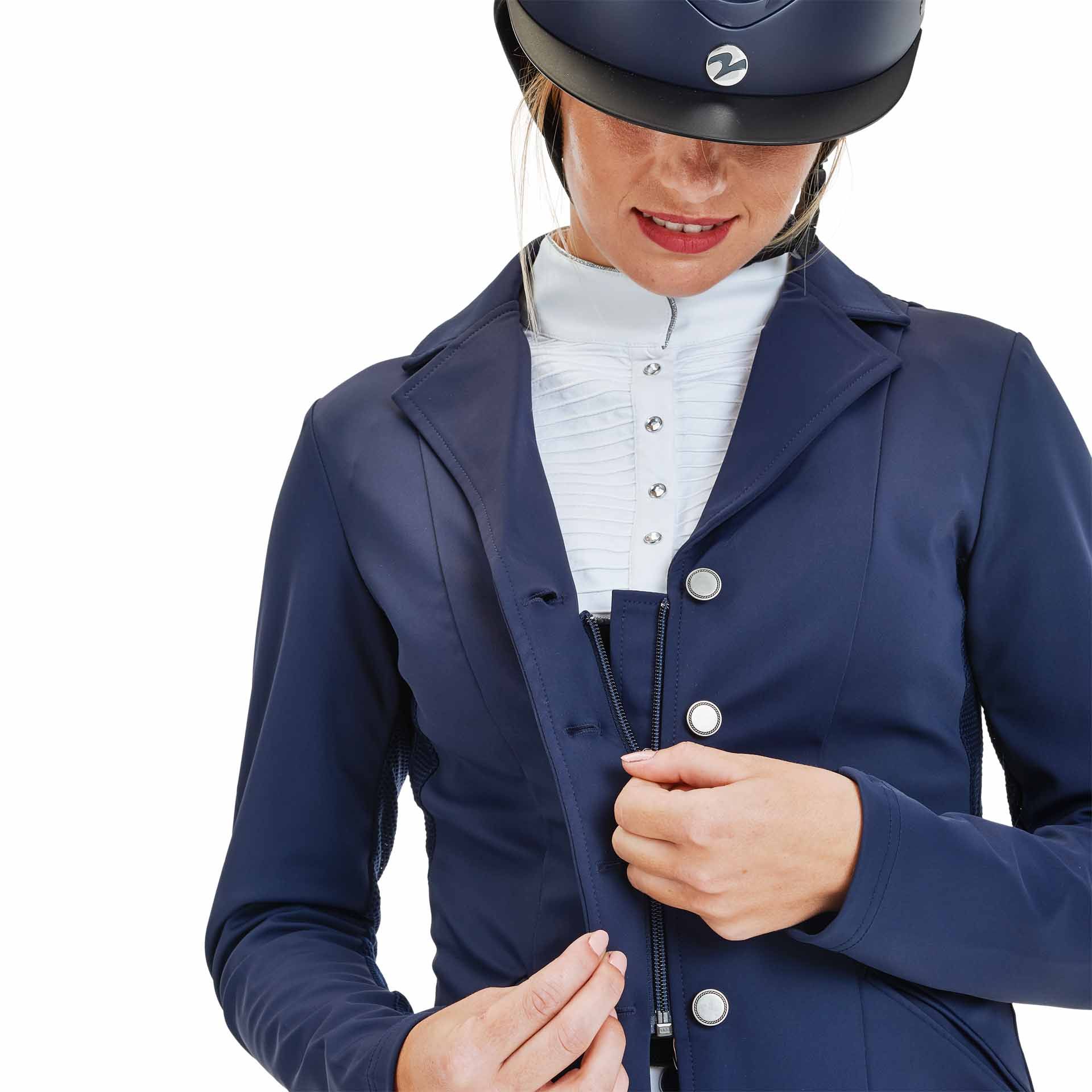 Veste de concours BUSSE FLORENZ, légère avec inserts mesh, navy 36