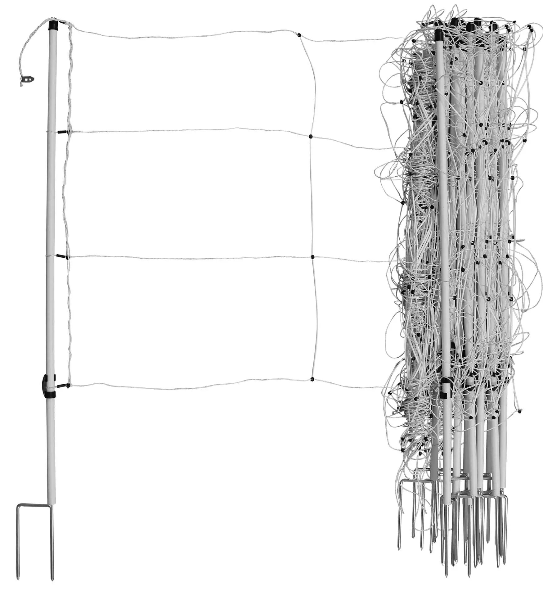 Filet électrique AKO pour chevaux 30,5 m x 120 cm, piquets Jumbo, contenu de la livraison
