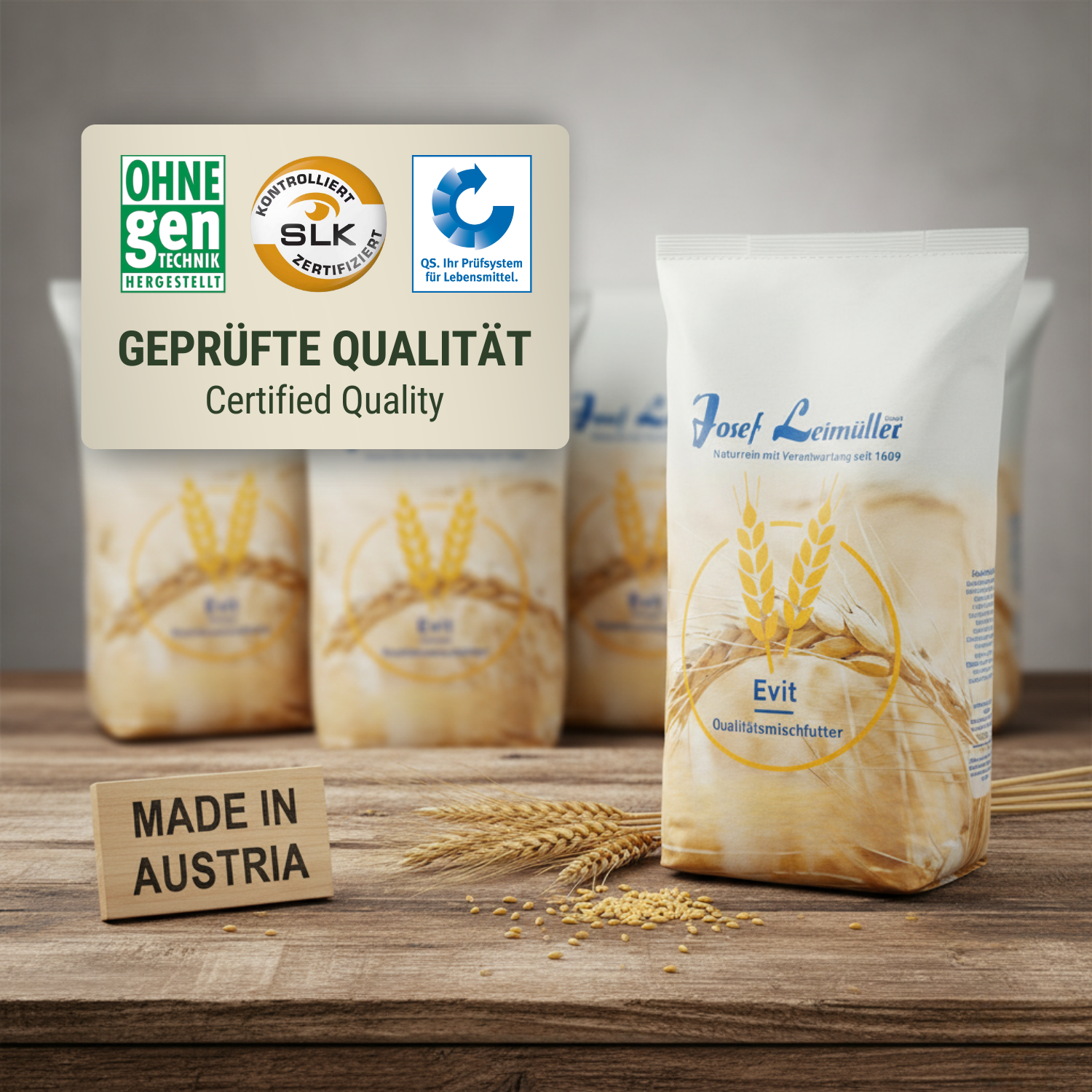 Leimüller Gåsfoder Ankfoder Pellets, etikett