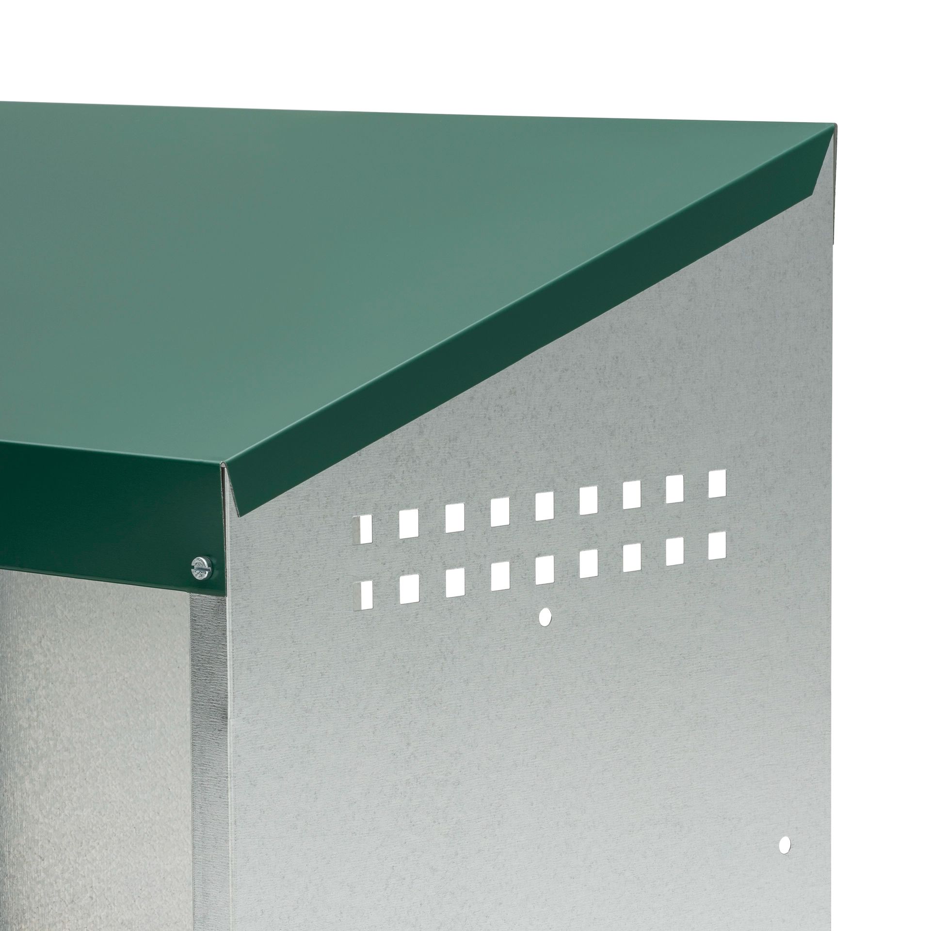 Agrarzone Poultry Nesting Box, Galvanised with Plastic Floor, detail view