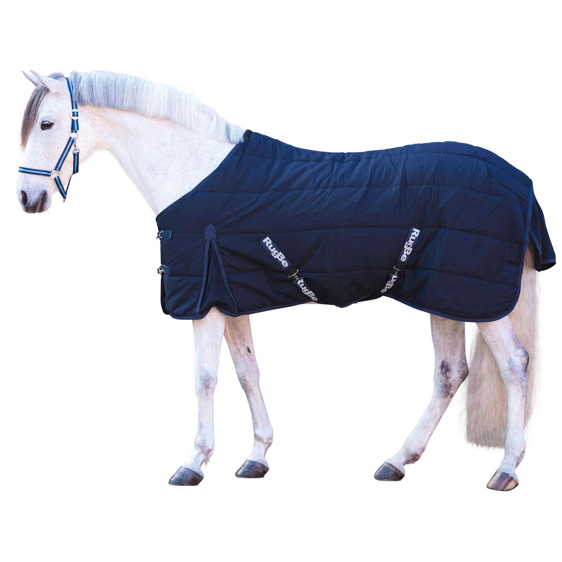 Covalliero pătură grajd RugBe Indoor 300D, 150g, material respirabil, vedere laterală