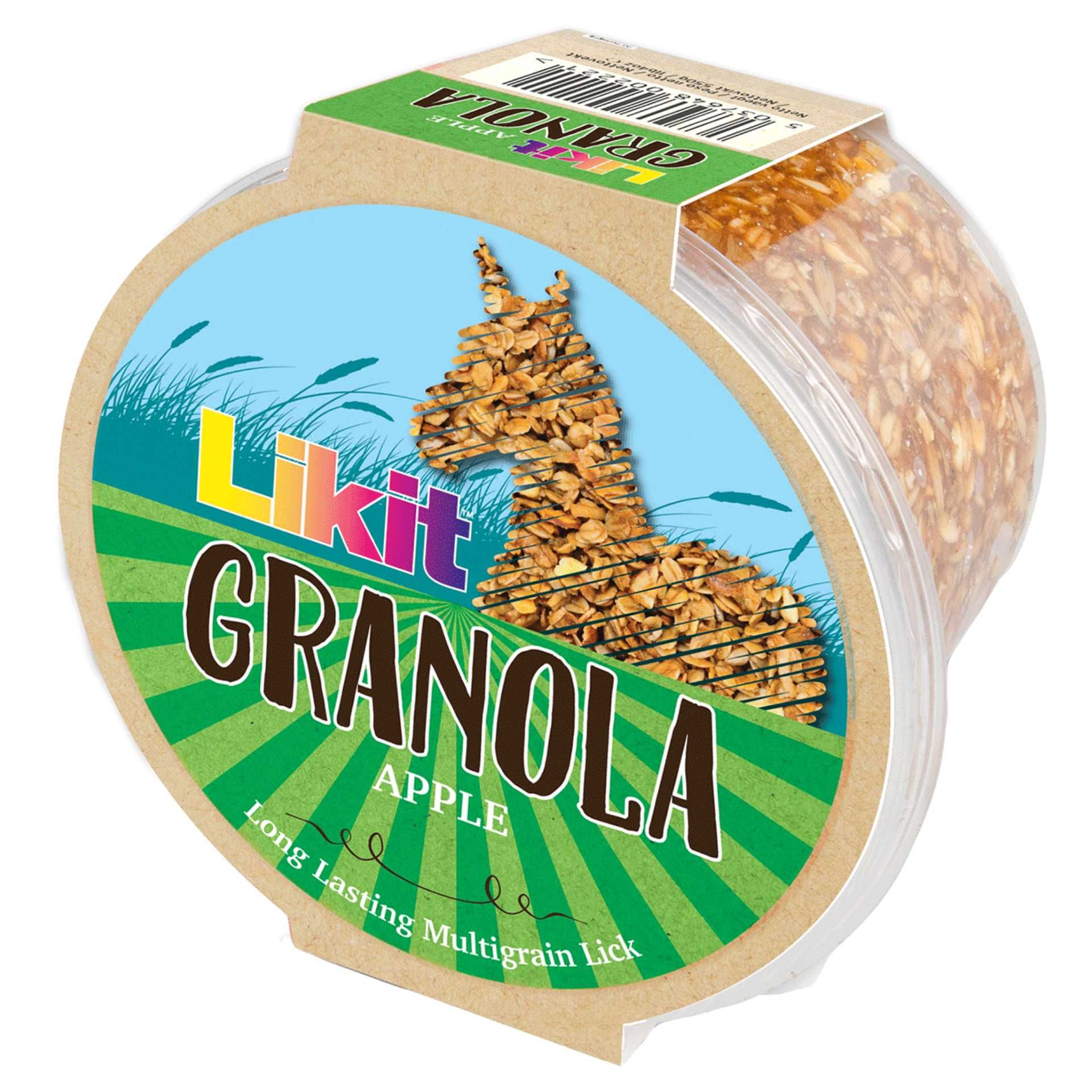 LIKIT Granola Mela Blocco da Leccare per Cavalli, 550 g, confezione