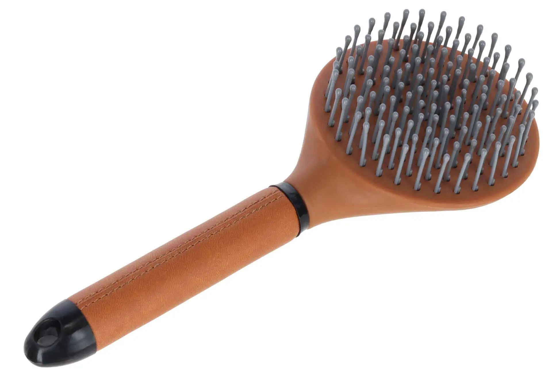 Covalliero Manborste Deluxe för hästar, konstlädergrepp, framifrån